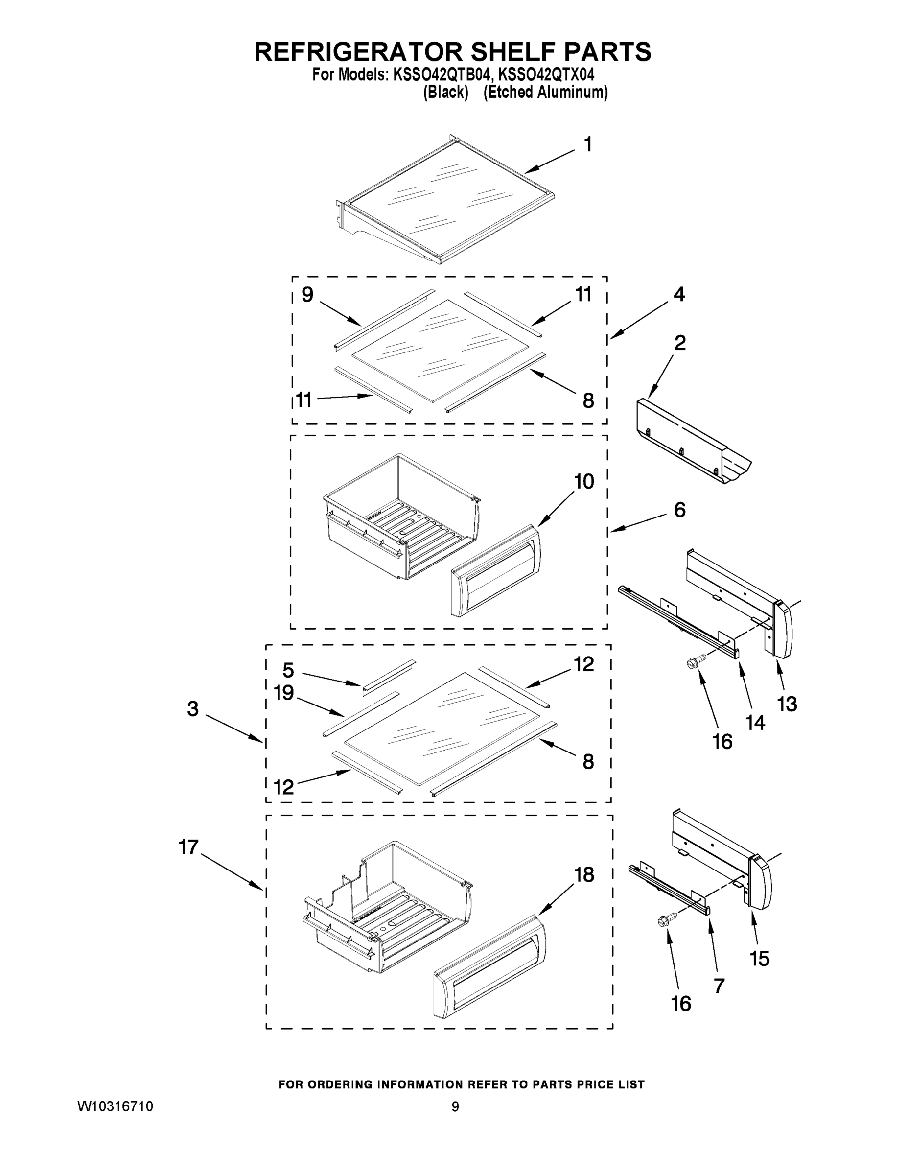 07 - REFRIGERATOR SHELF PARTS