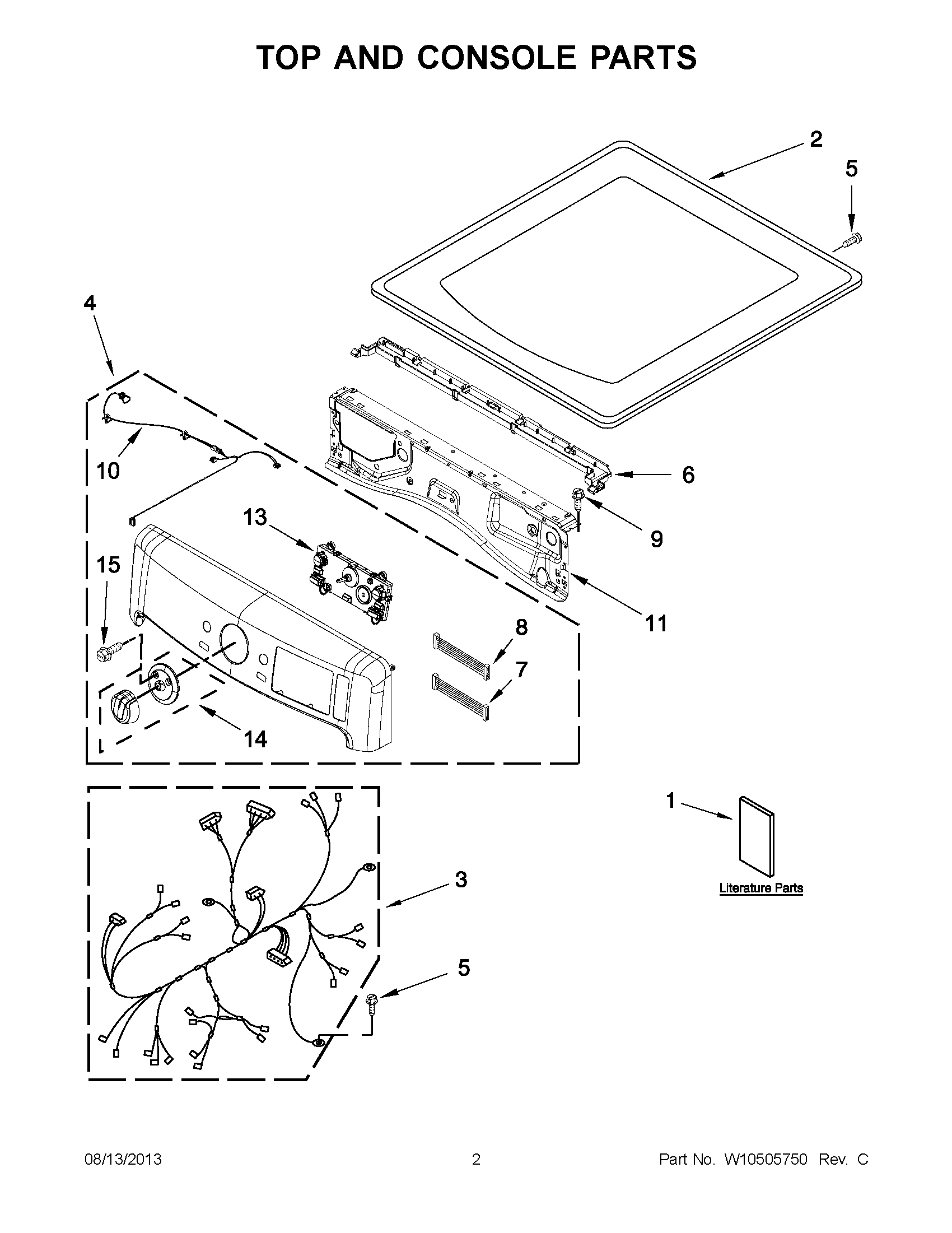 01 - TOP AND CONSOLE PARTS