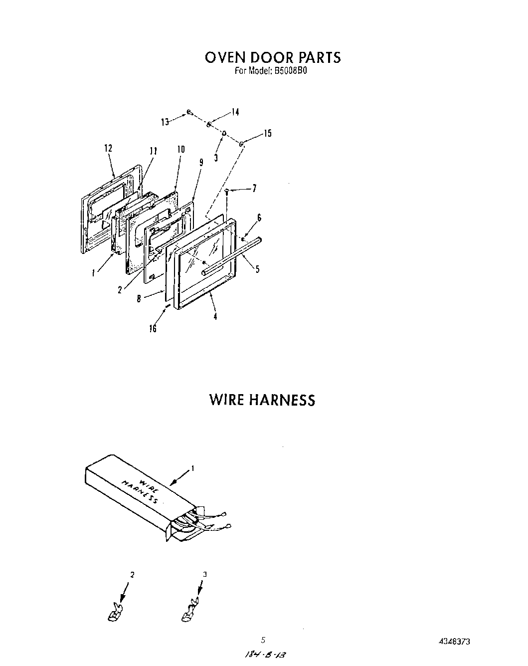 04 - OVEN DOOR , WIRE HARNESS