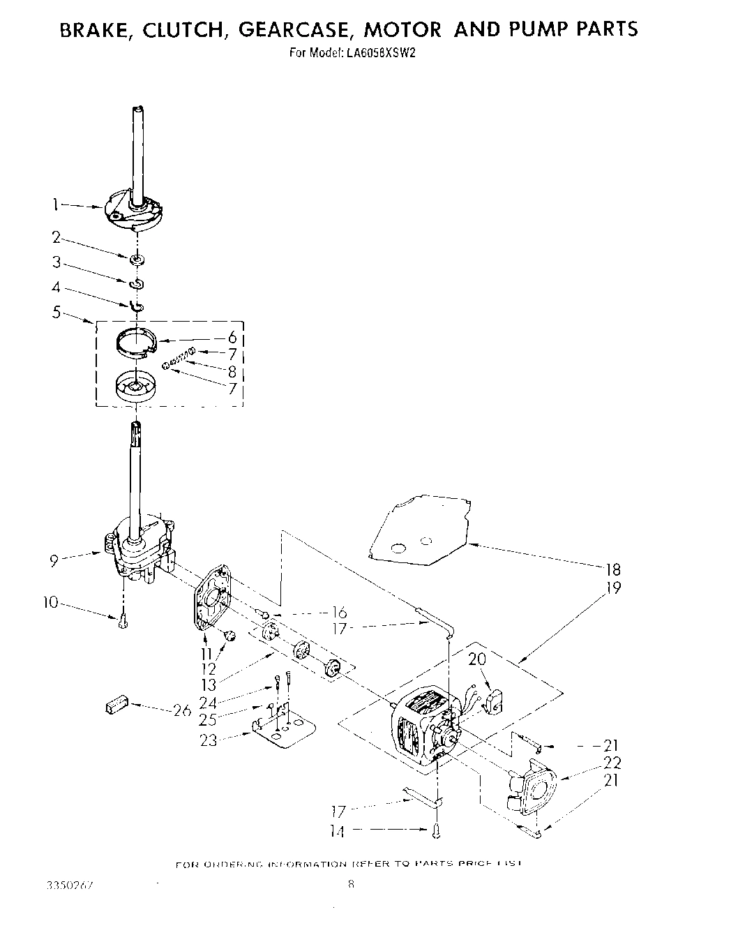 07 - BRAKE, CLUTCH, GEARCASE, MOTOR AND PUMP