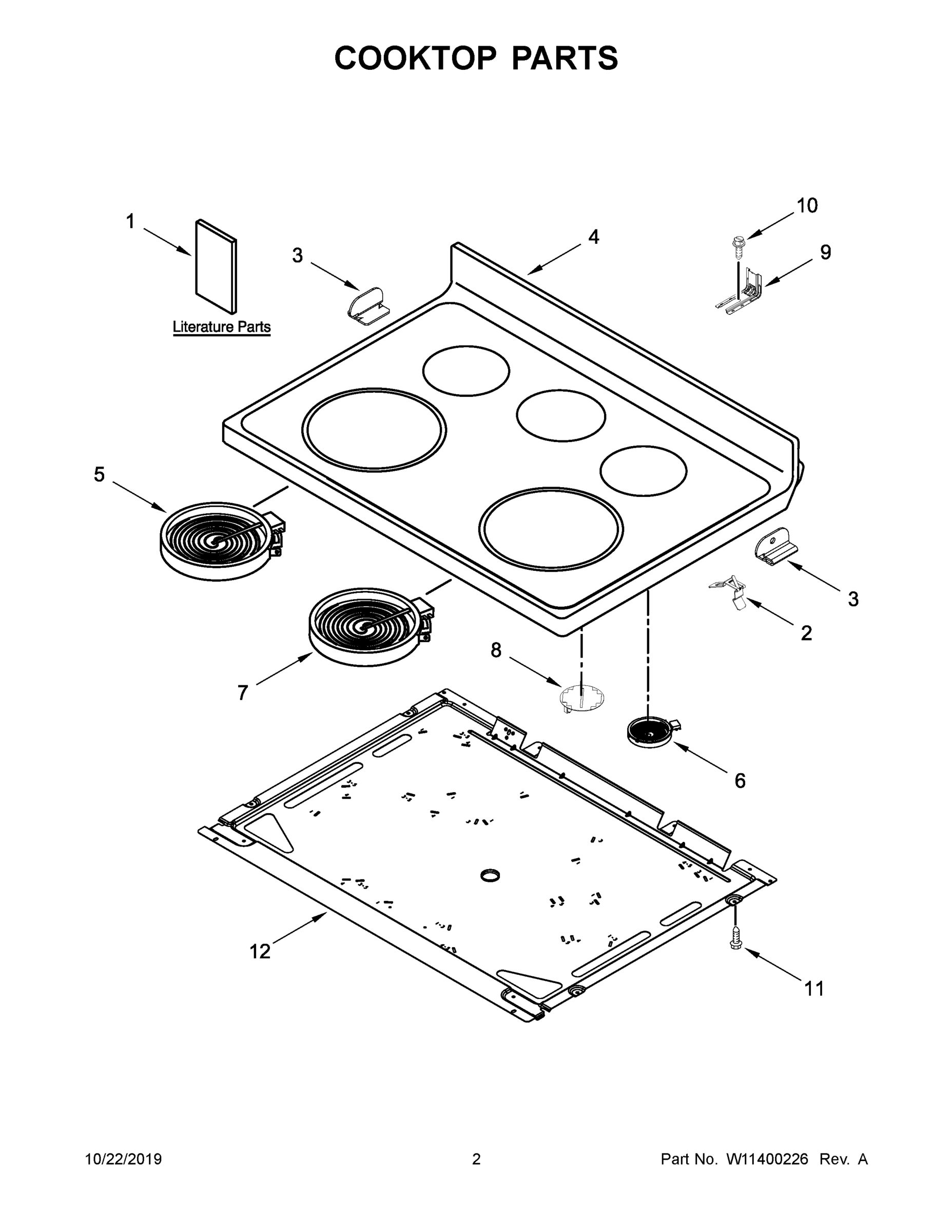 02 - COOKTOP PARTS