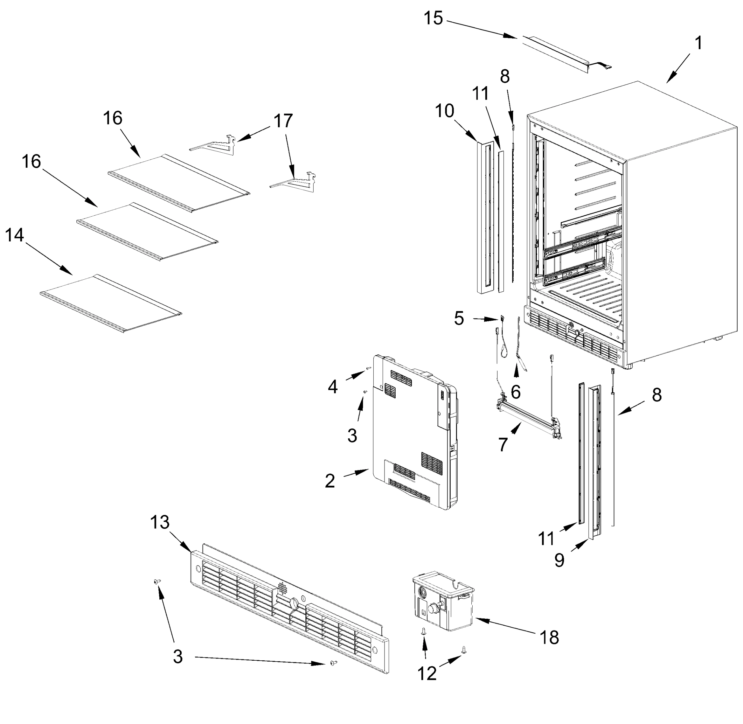 CABINET PARTS