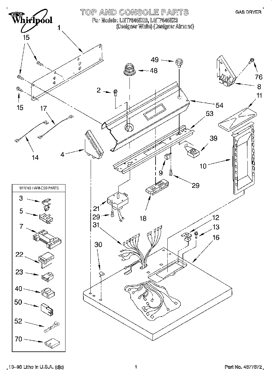 01 - TOP AND CONSOLE, LIT/OPTIONAL