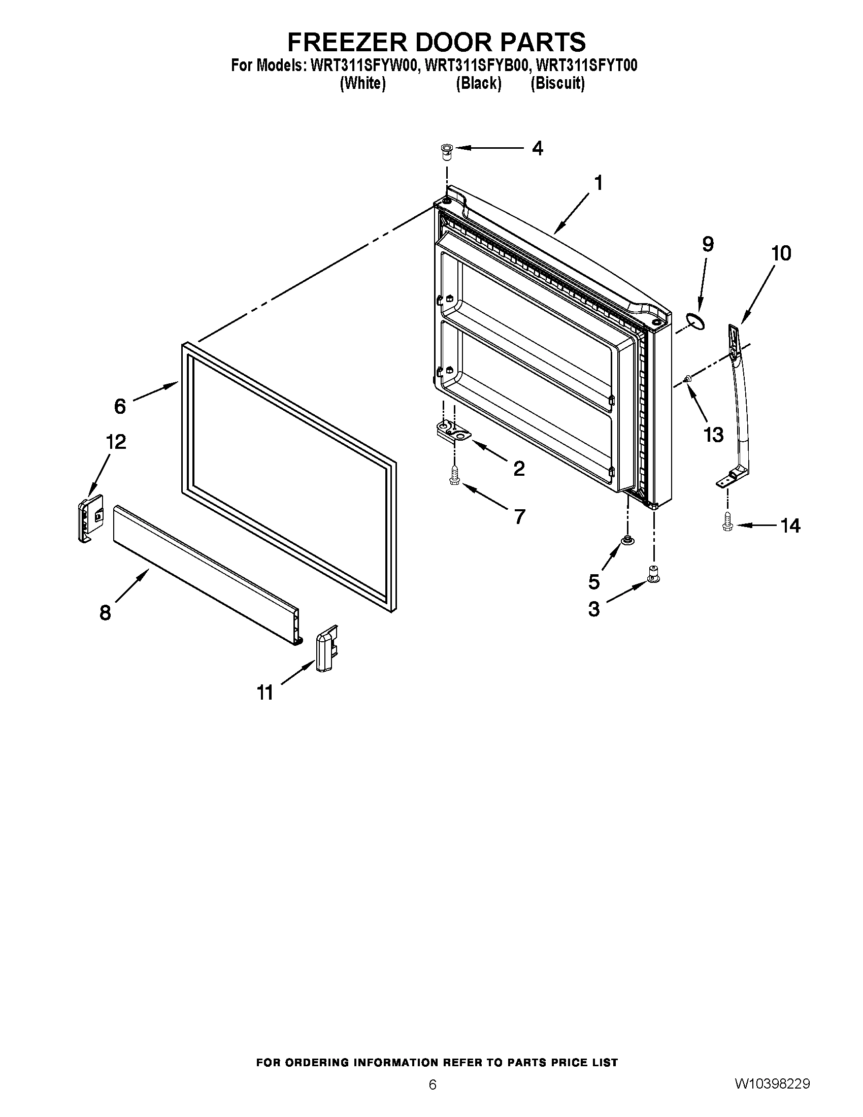 04 - FREEZER DOOR PARTS