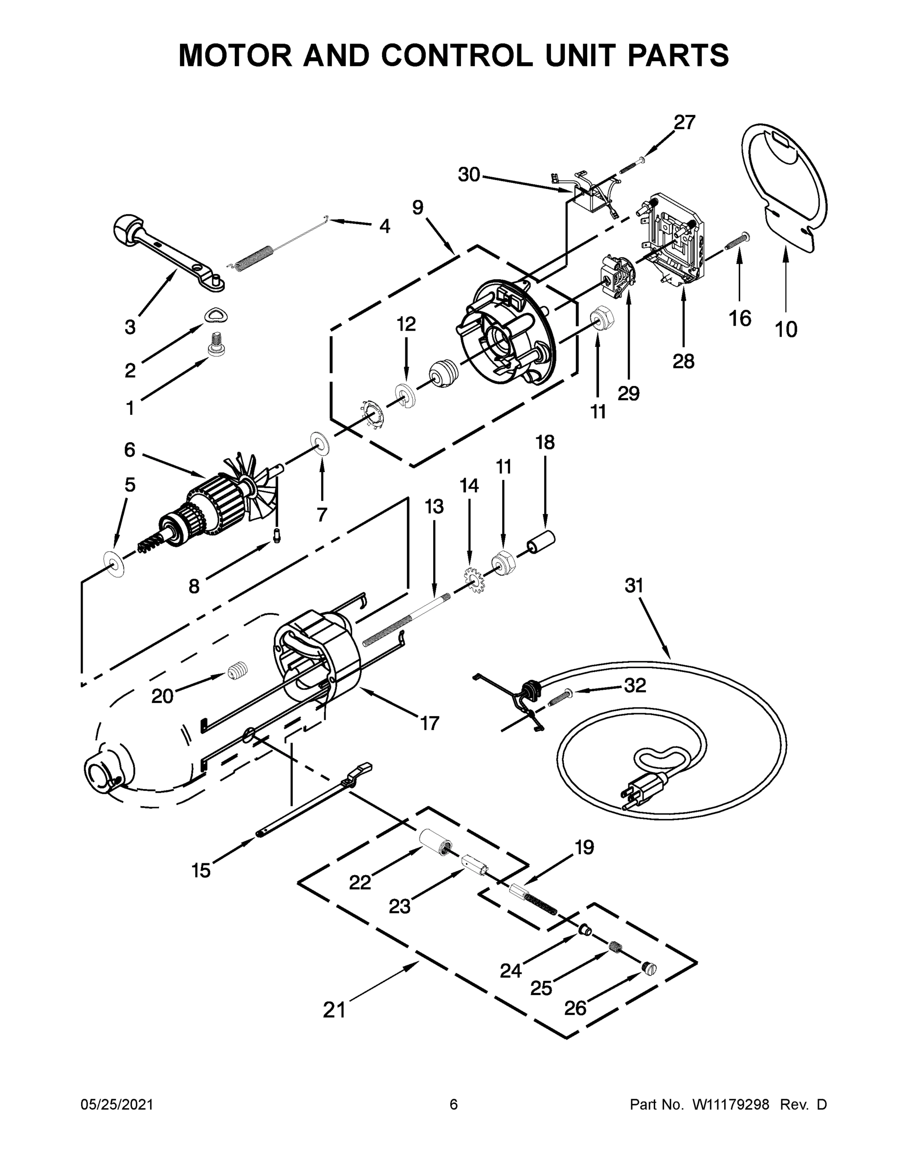 04 - MOTOR AND CONTROL UNIT PARTS