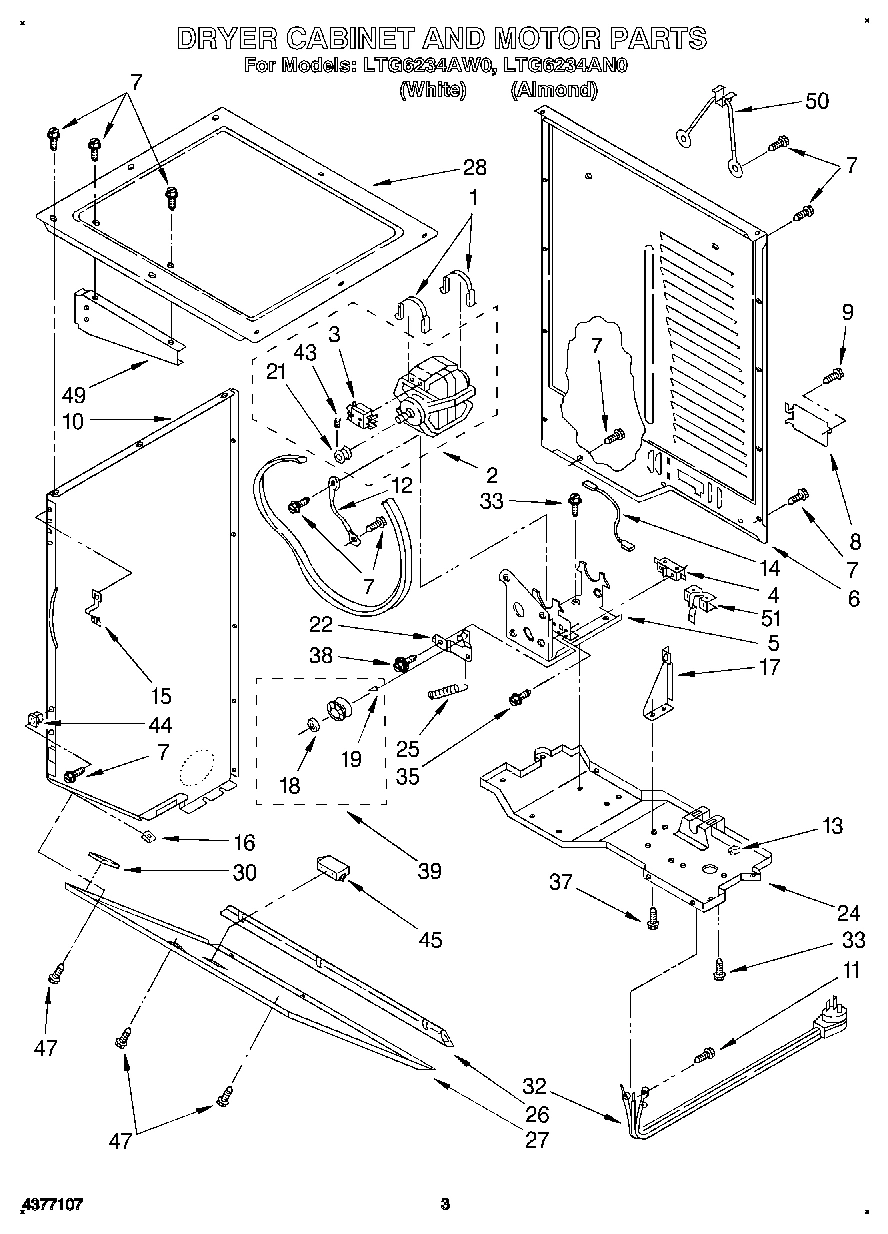 03 - DRYER CABINET AND MOTOR