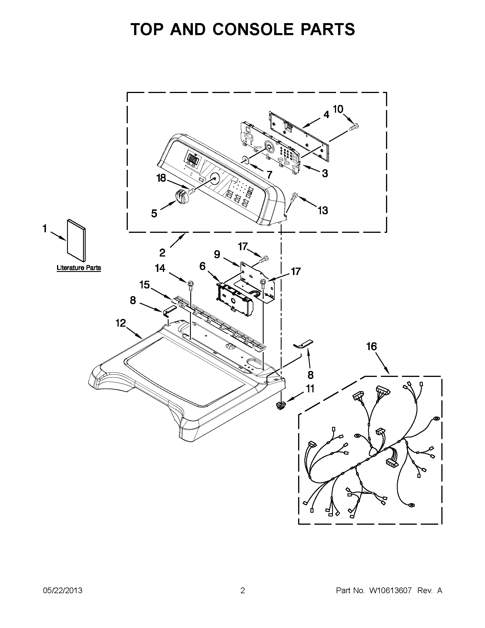 01 - TOP AND CONSOLE PARTS