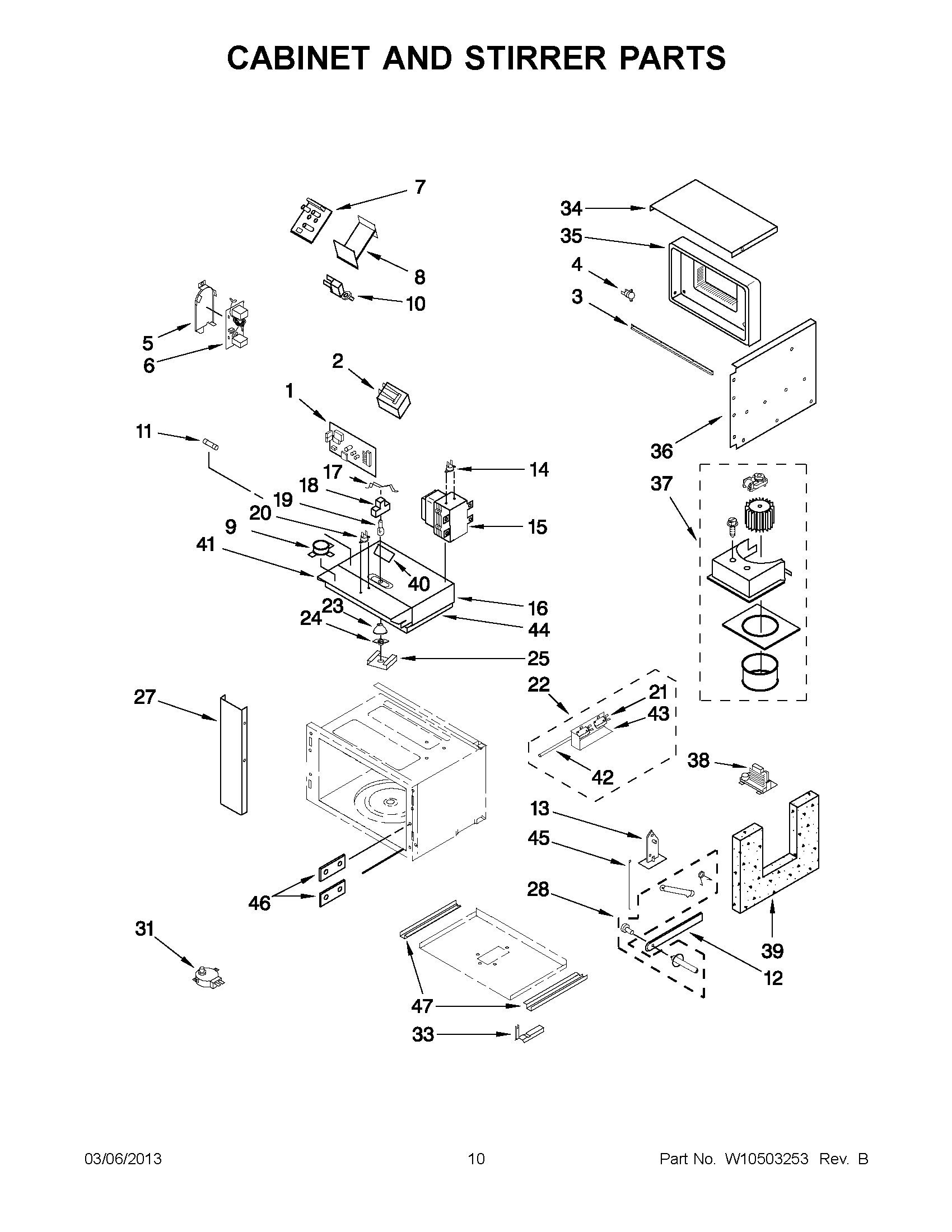 05 - CABINET AND STIRRER PARTS