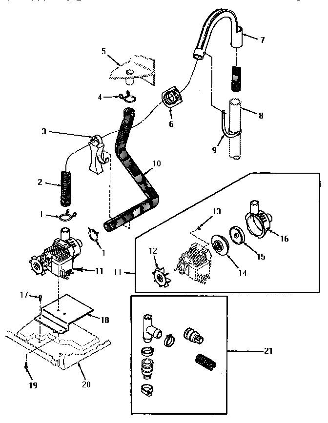11 - PUMP ASSY, HOSES AND SIPHON BREAK KIT