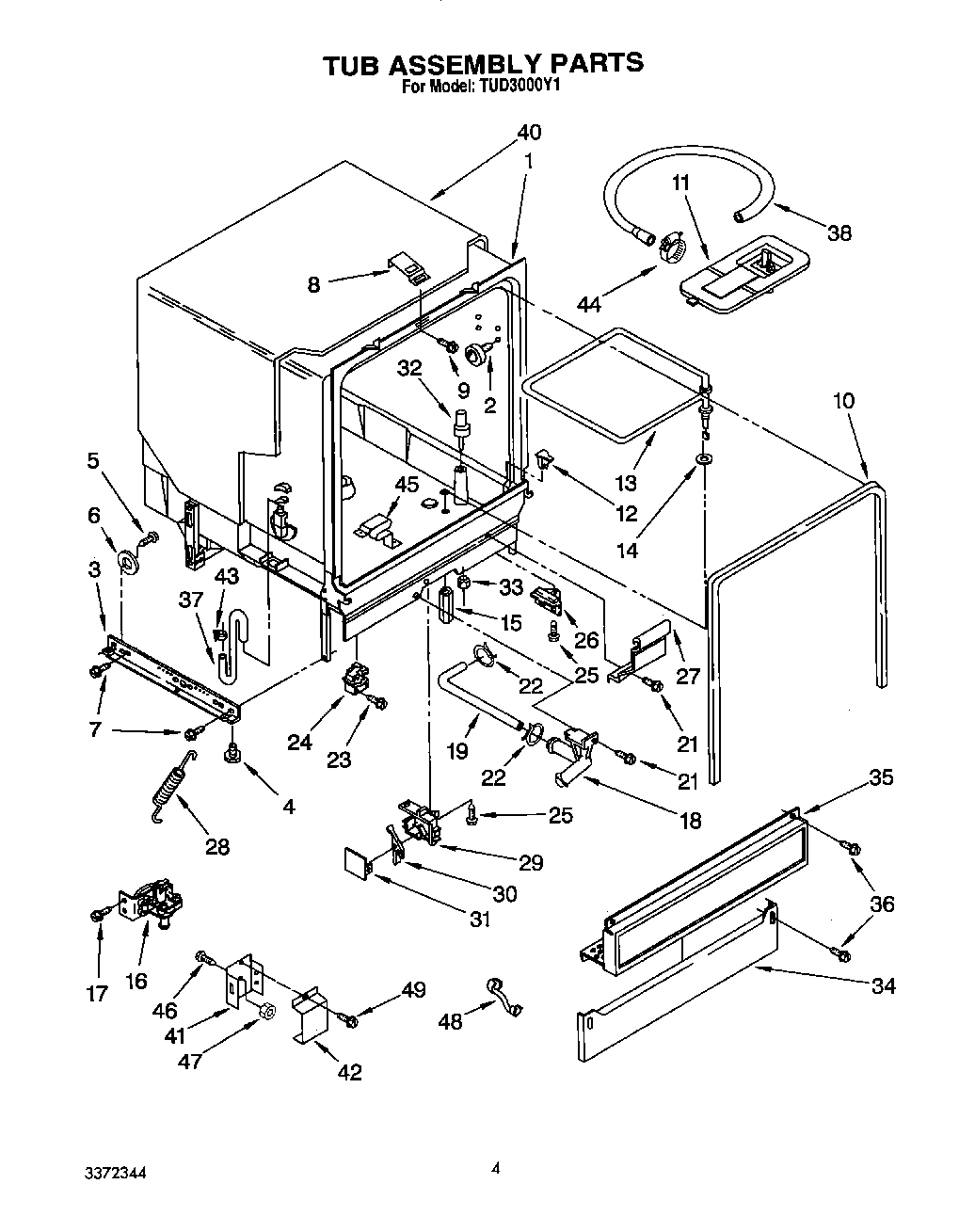 04 - TUB ASSEMBLY, LIT/OPTIONAL