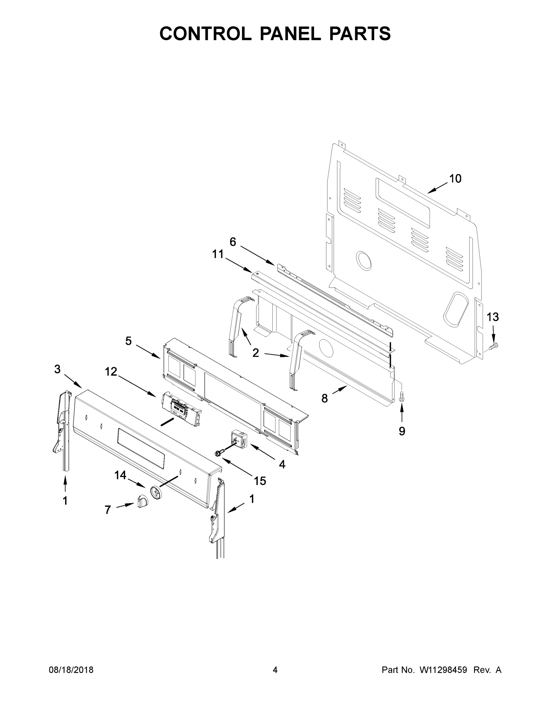 03 - CONTROL PANEL PARTS