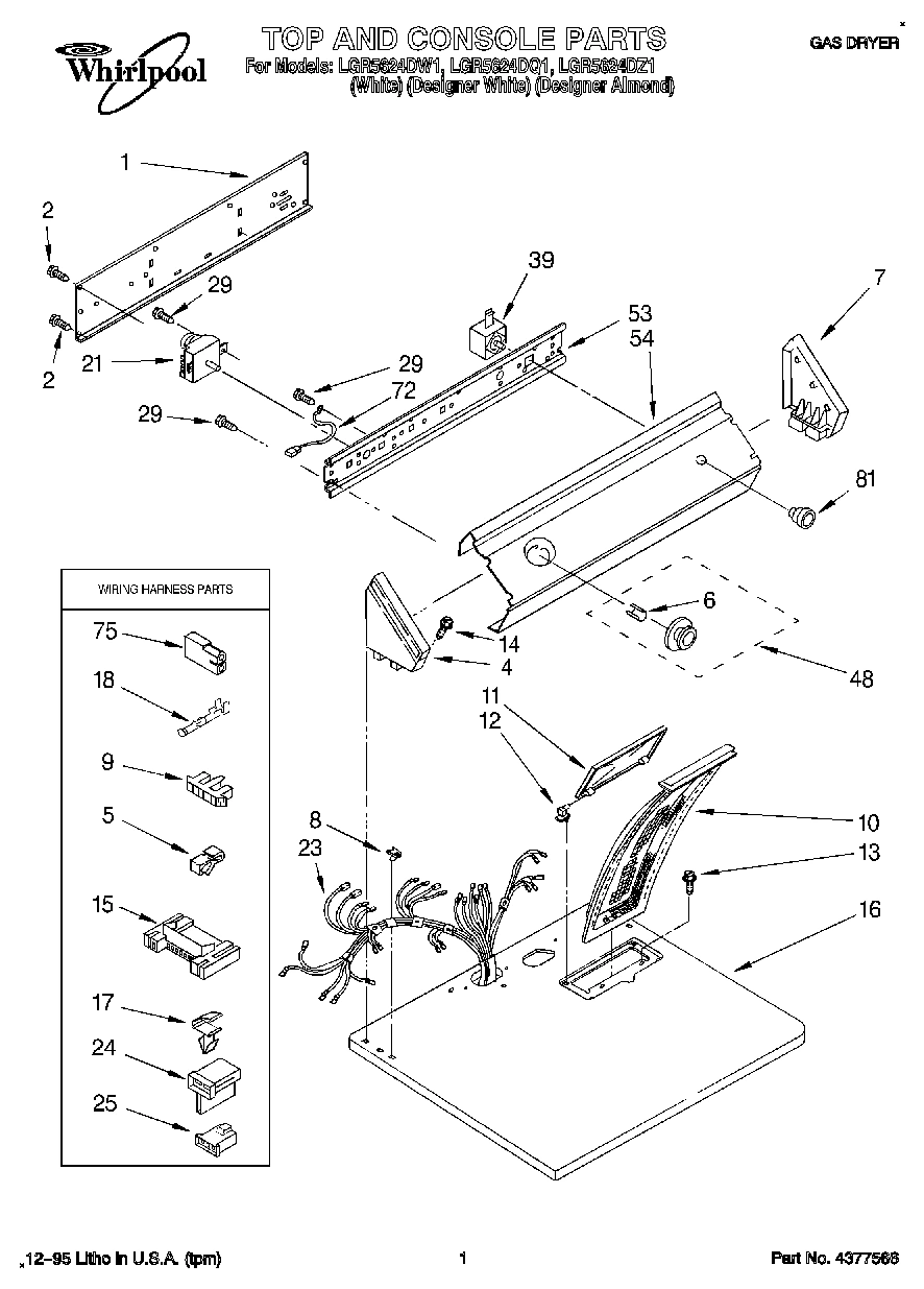 01 - TOP AND CONSOLE, LIT/OPTIONAL