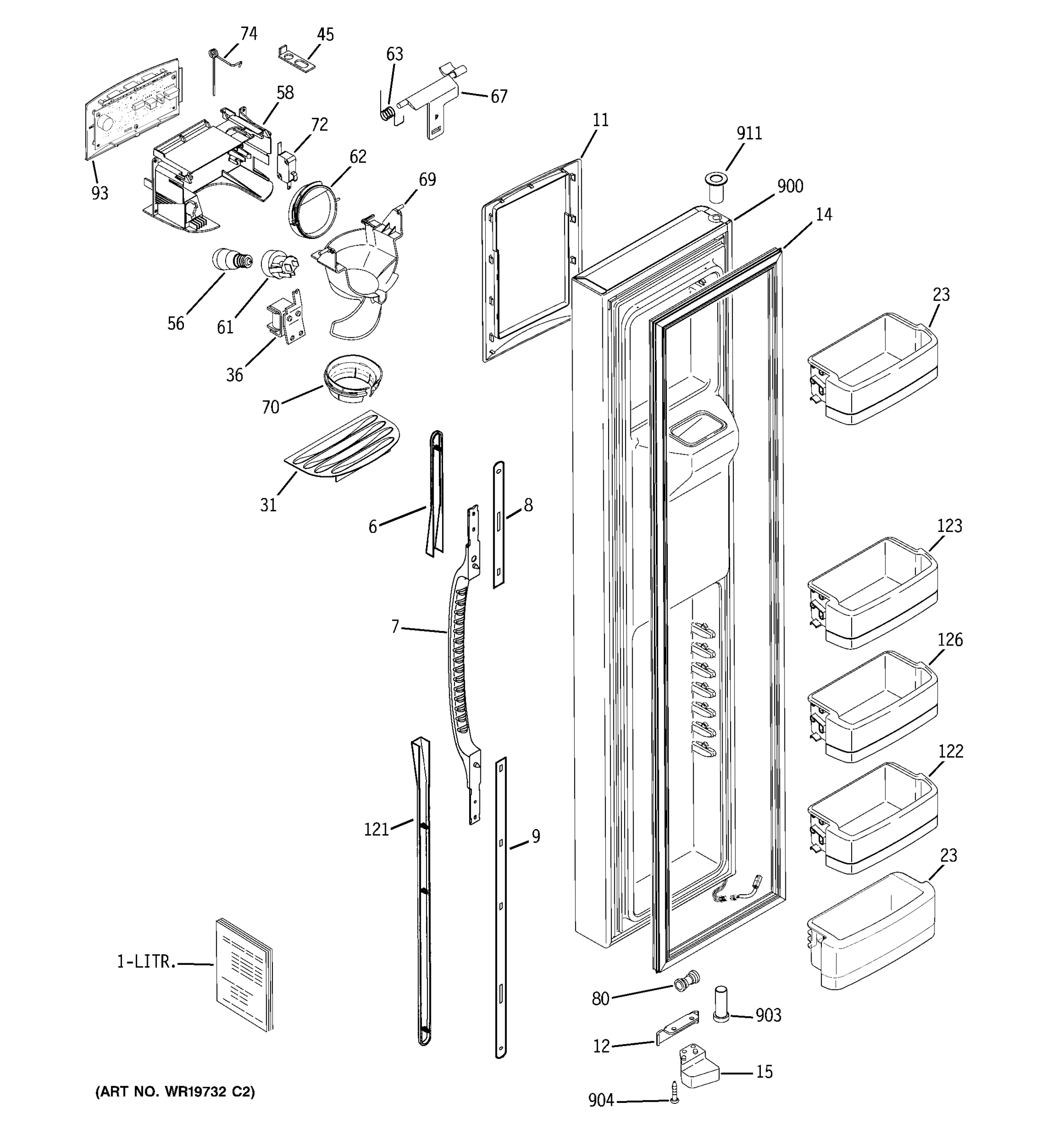 FREEZER DOOR