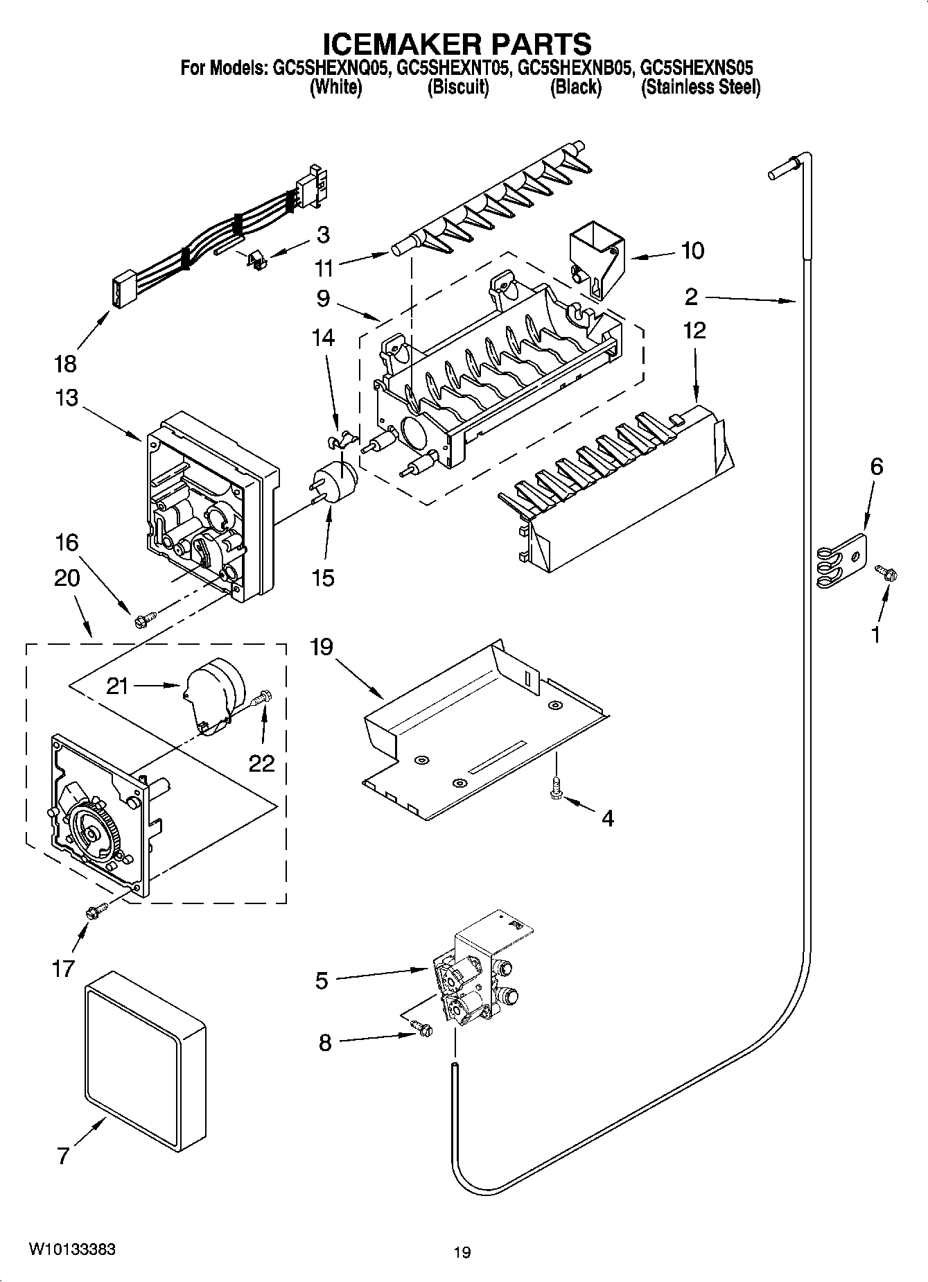 12 - ICEMAKER PARTS, OPTIONAL PARTS