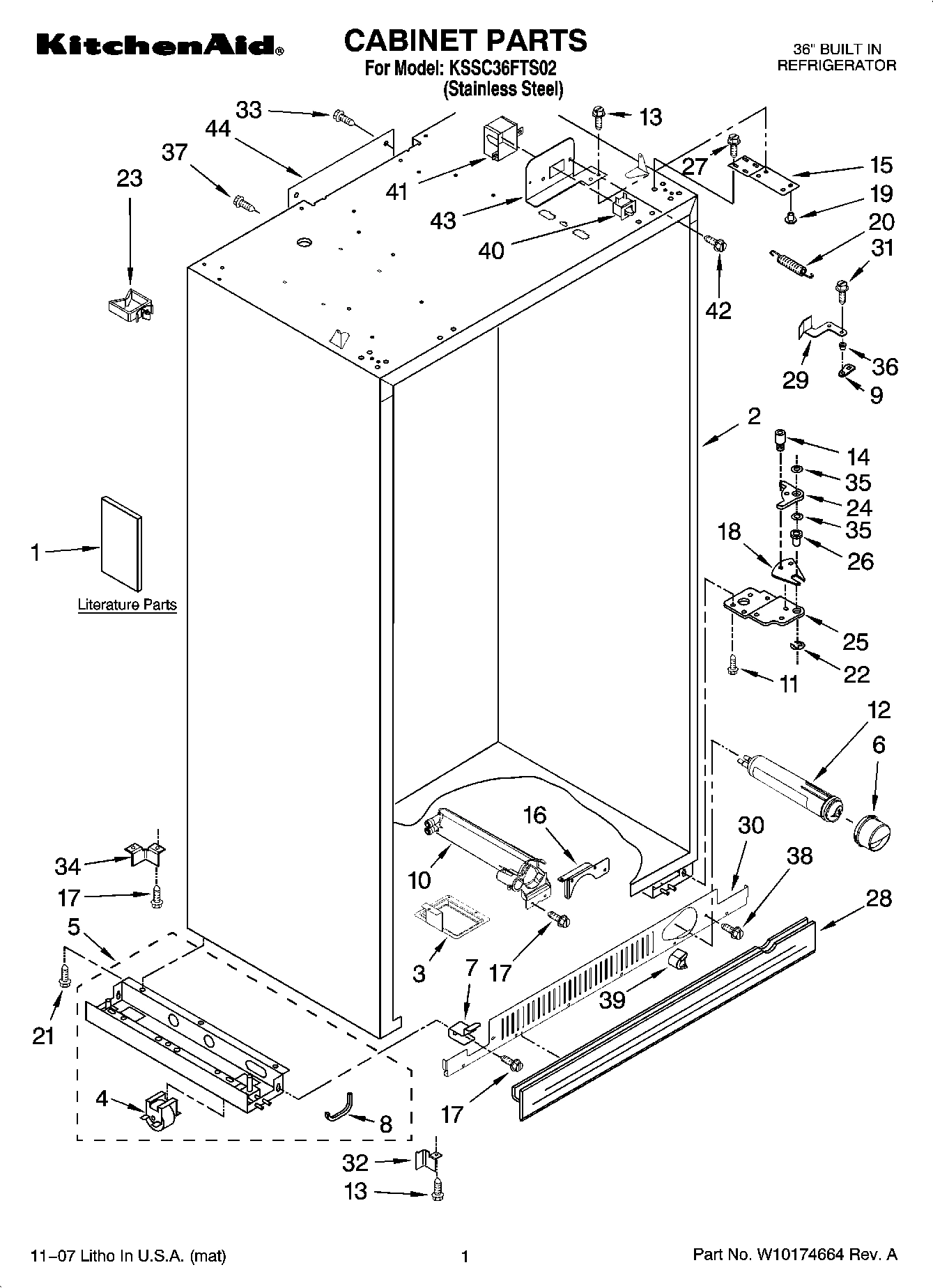 01 - CABINET PARTS