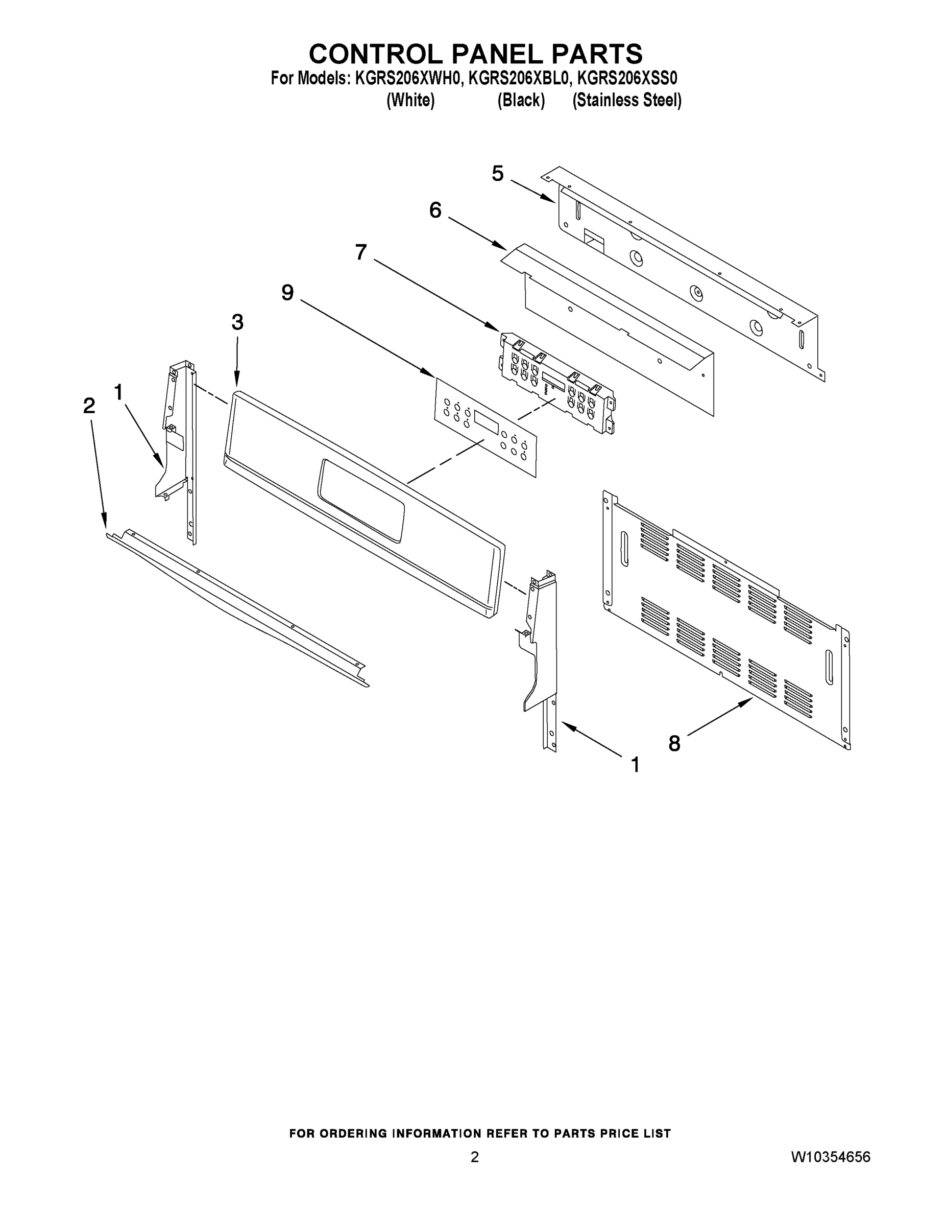 02 - CONTROL PANEL PARTS