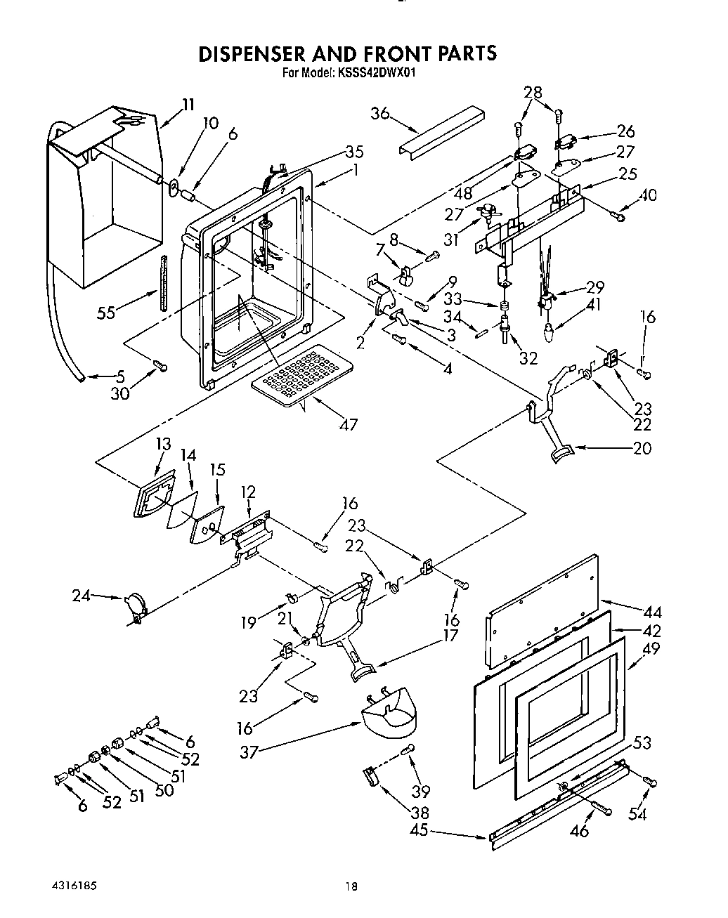 13 - DISPENSER AND FRONT