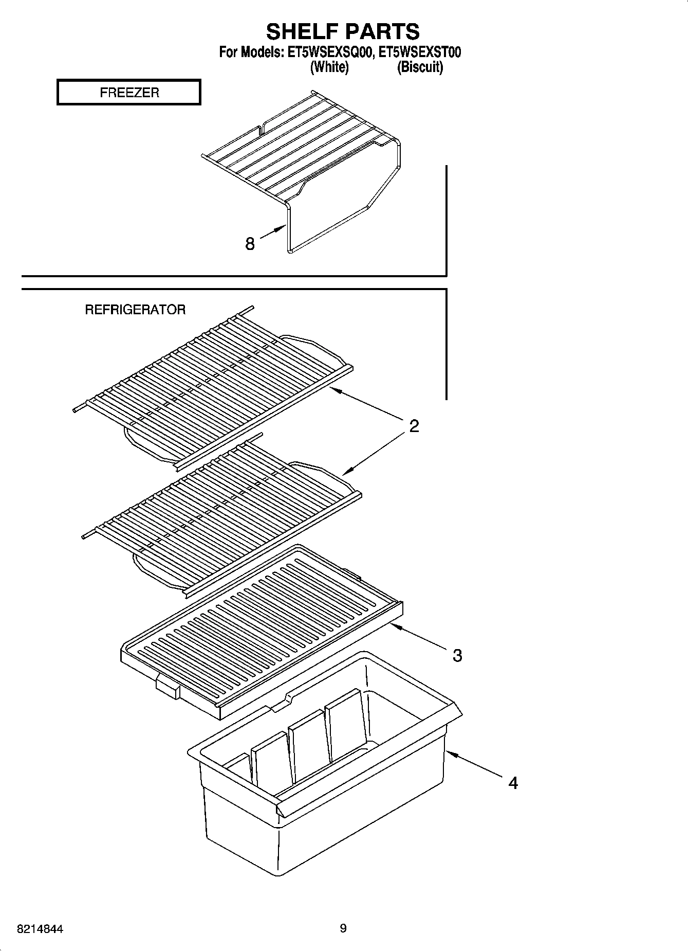 05 - SHELF PARTS, OPTIONAL PARTS (NOT INCLUDED)
