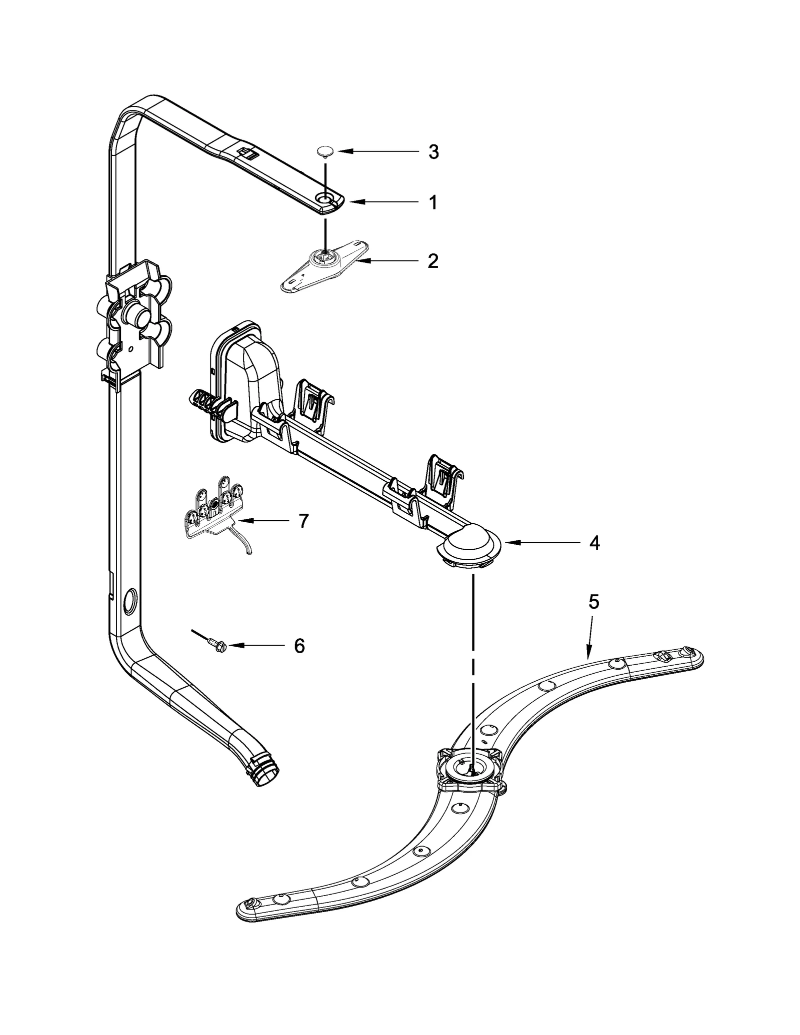 UPPER WASH AND RINSE PARTS