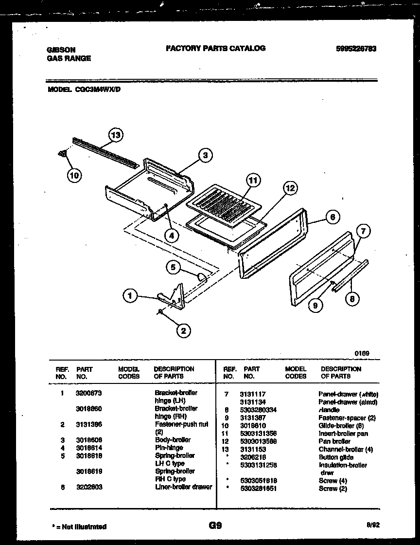 05 - BROILER DRAWER PARTS