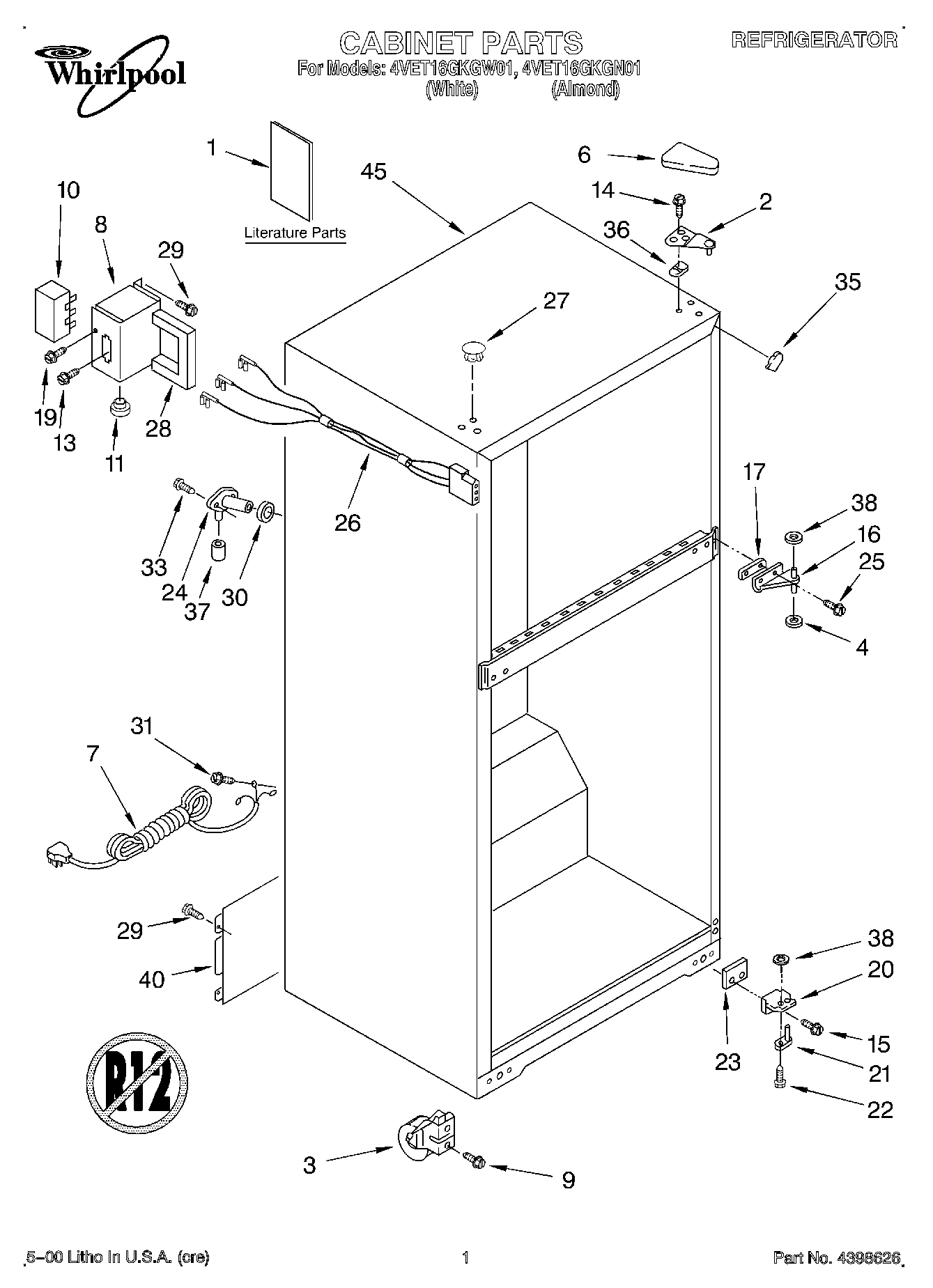01 - CABINET, LITERATURE