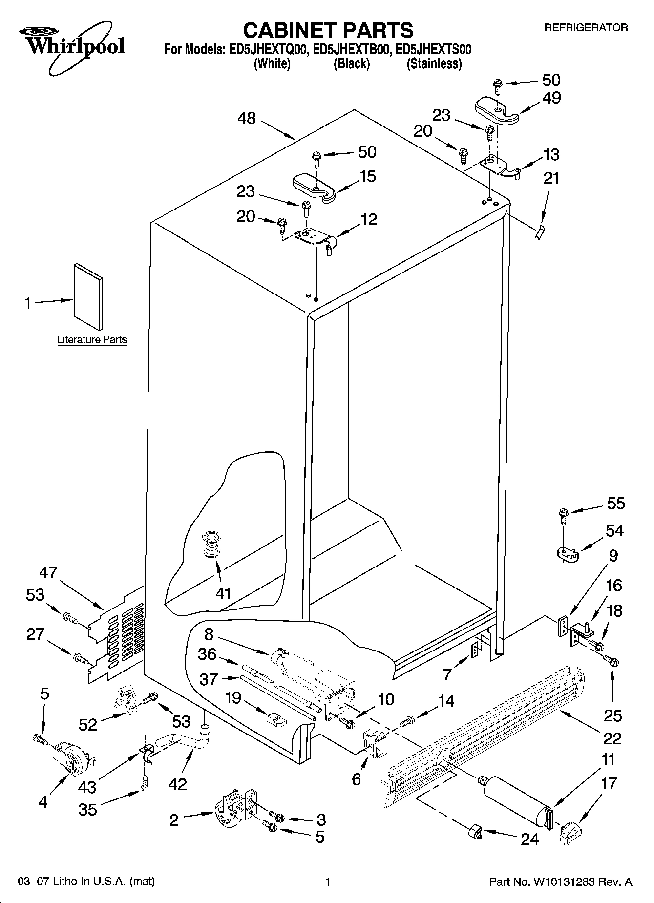 01 - CABINET PARTS