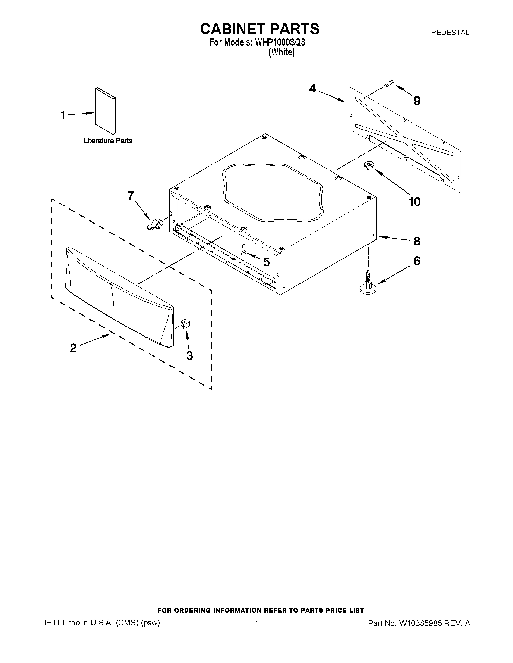 01 - CABINET PARTS