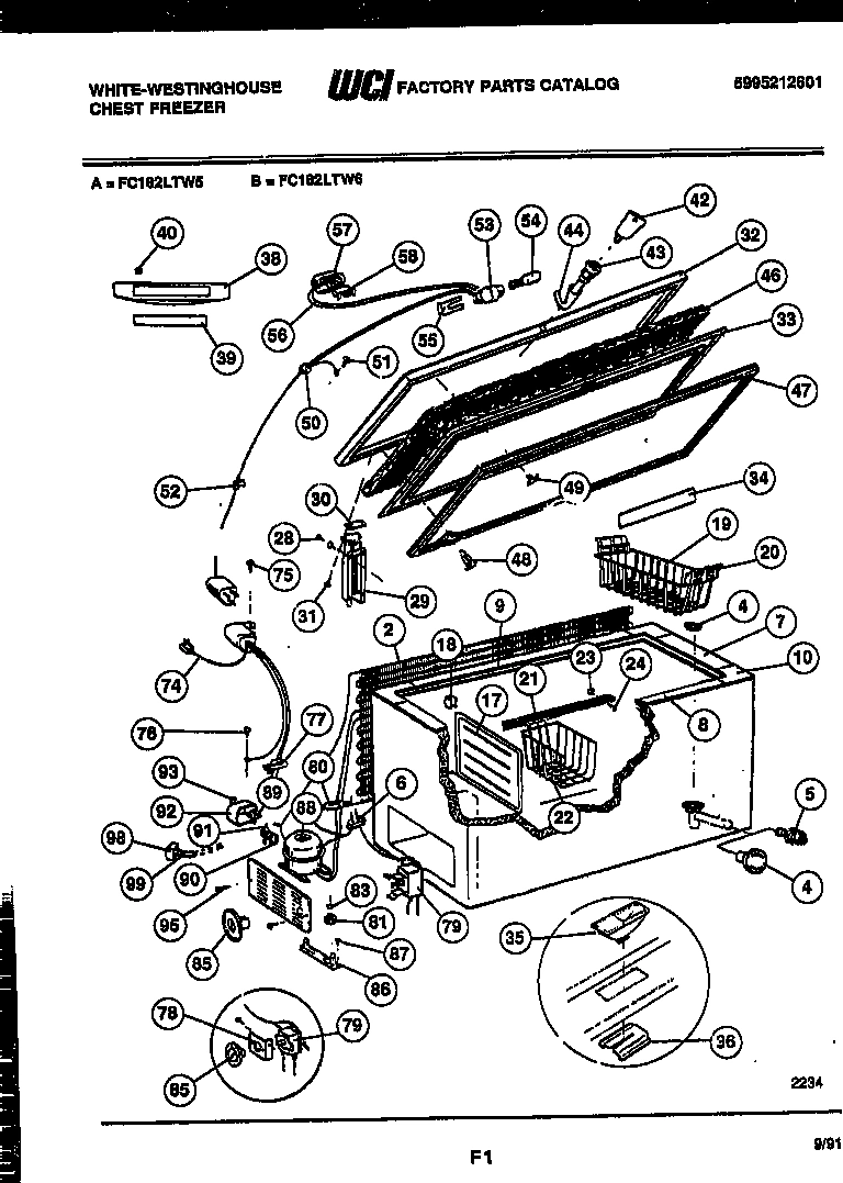 02 - CHEST FREEZER PARTS