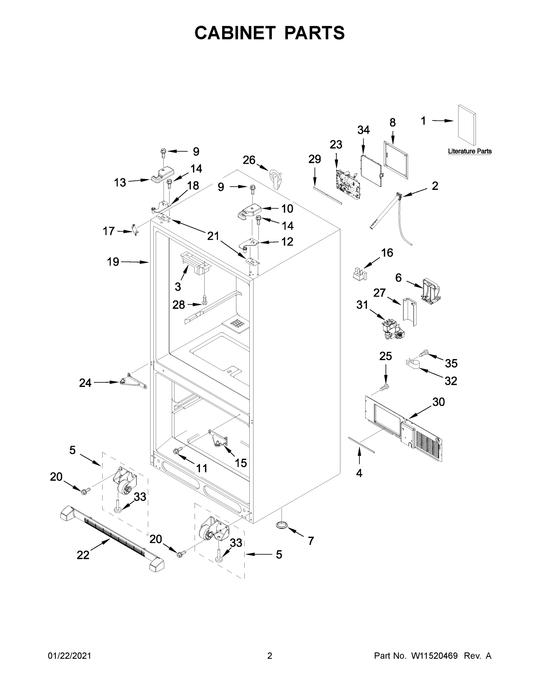 02 - CABINET PARTS