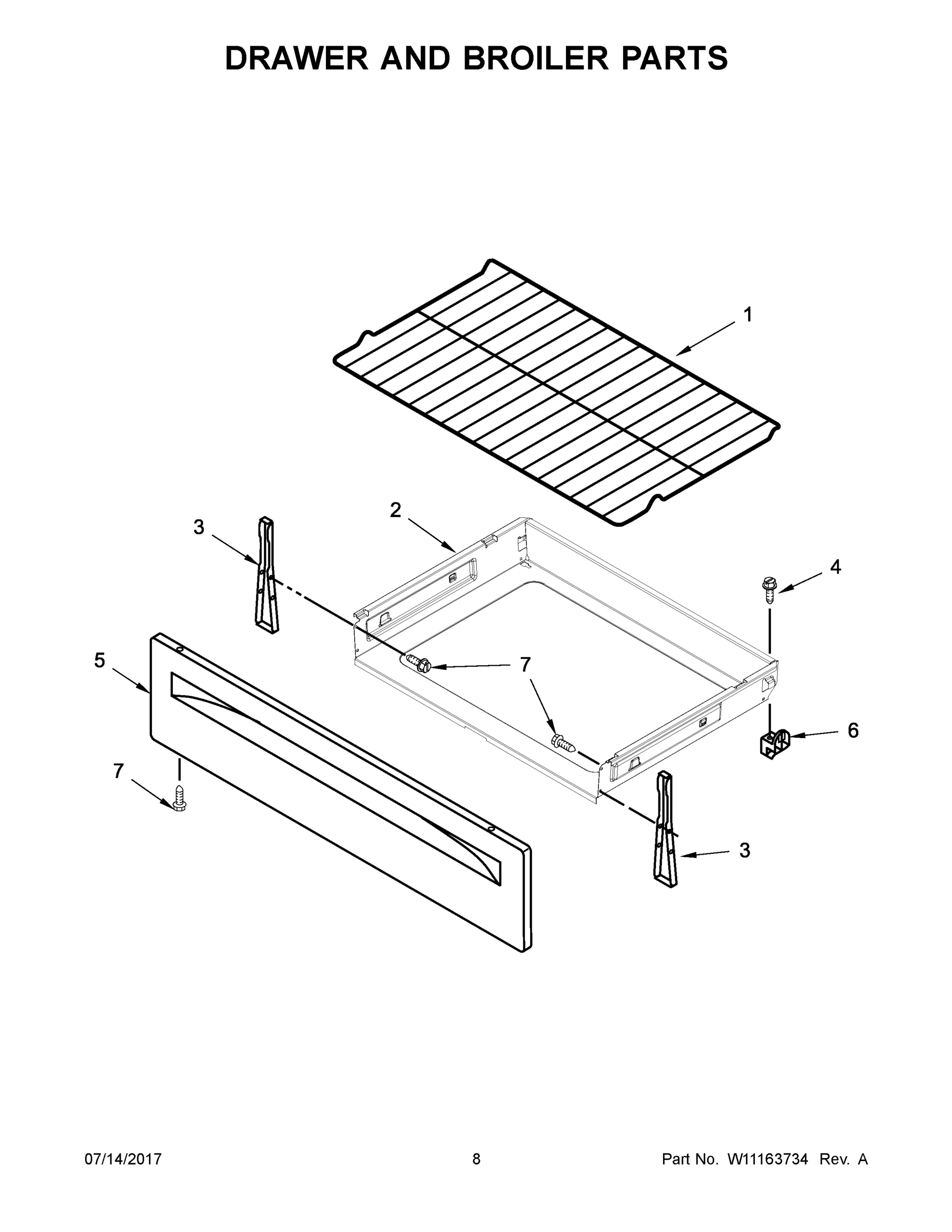 05 - DRAWER AND BROILER PARTS