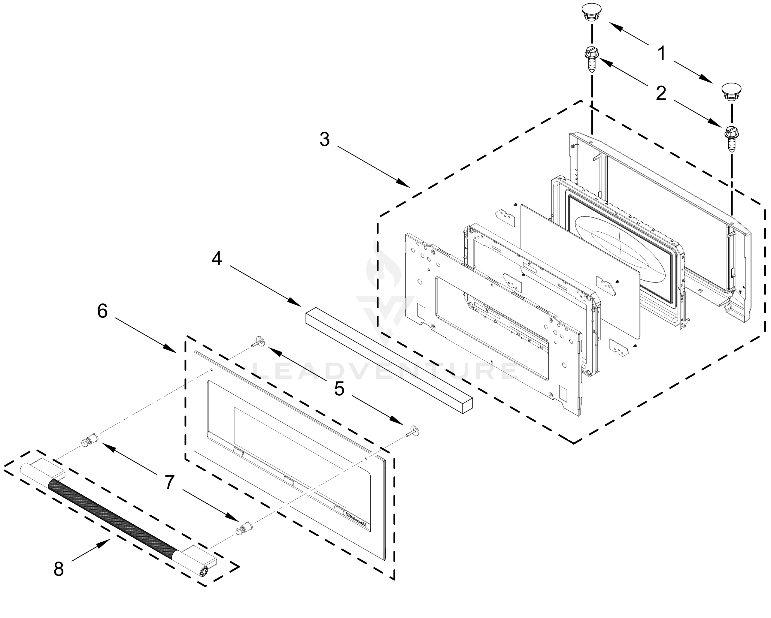 MICROWAVE DOOR PARTS