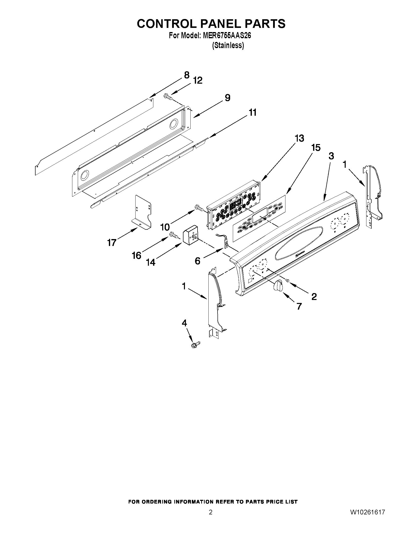 02 - CONTROL PANEL PARTS
