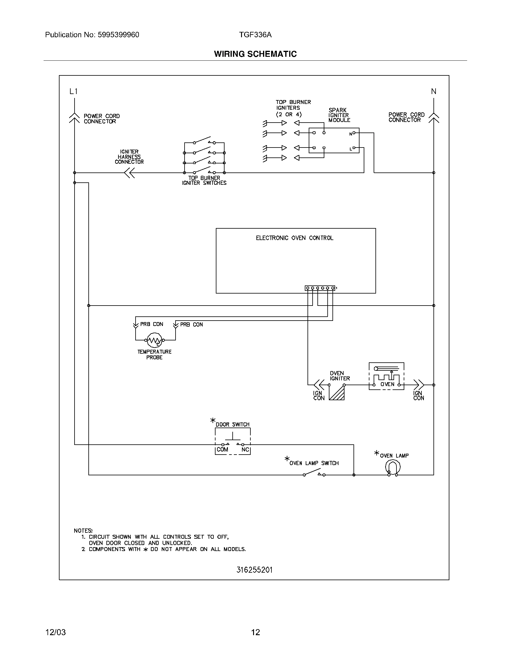 12 - WIRING SCHEMATIC