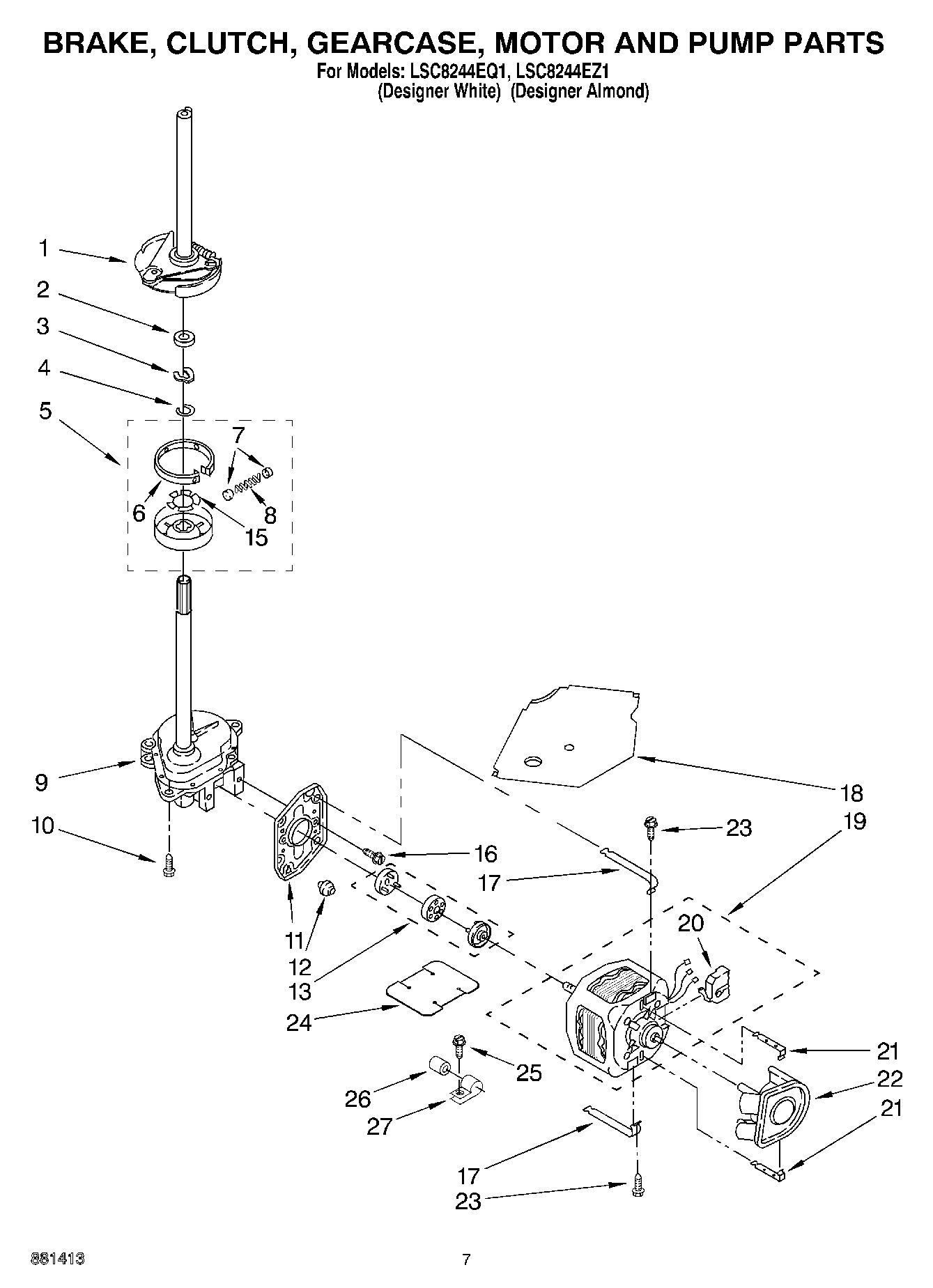 04 - BRAKE, CLUTCH, GEARCASE, MOTOR AND PUMP