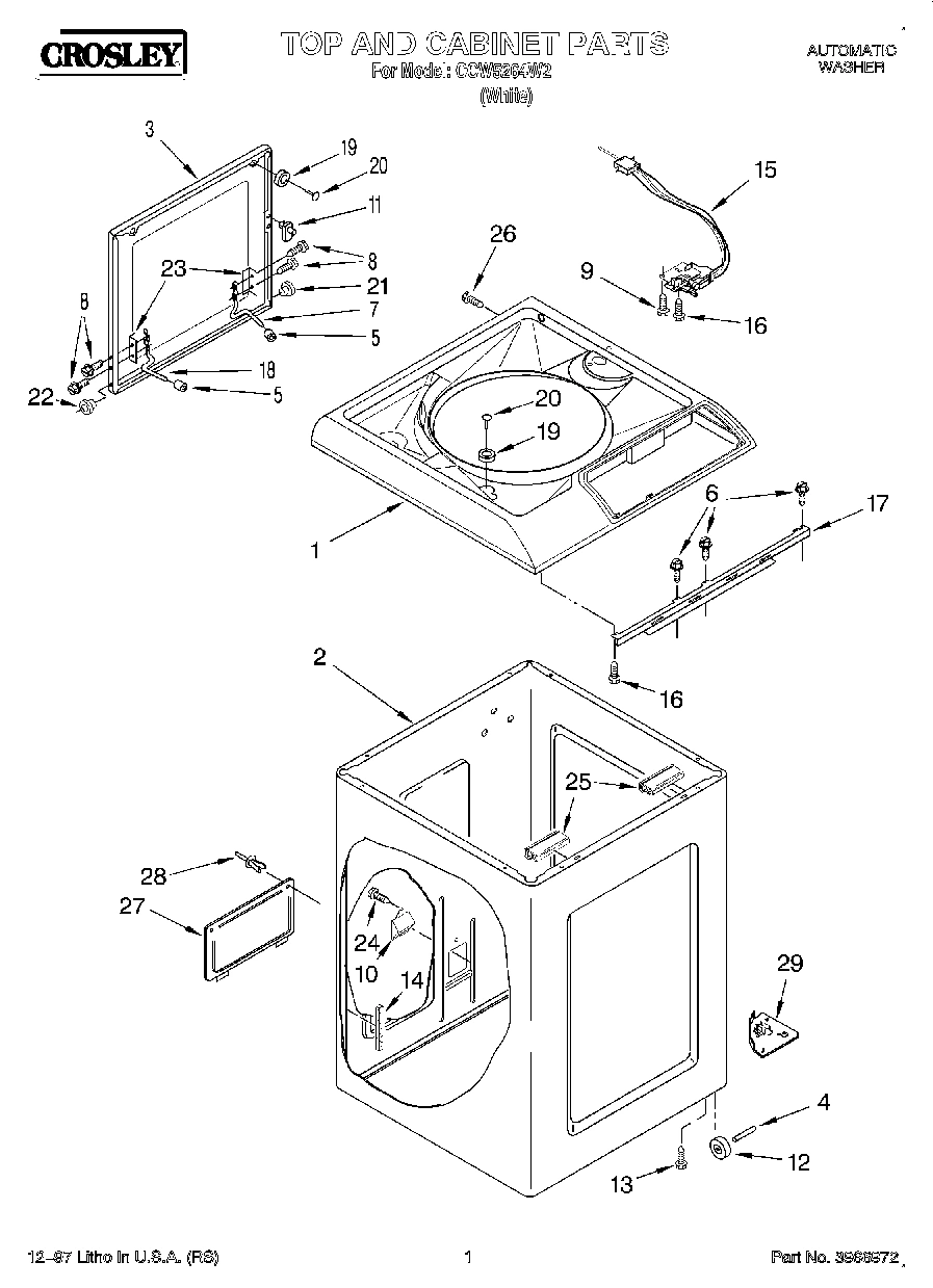 01 - TOP AND CABINET