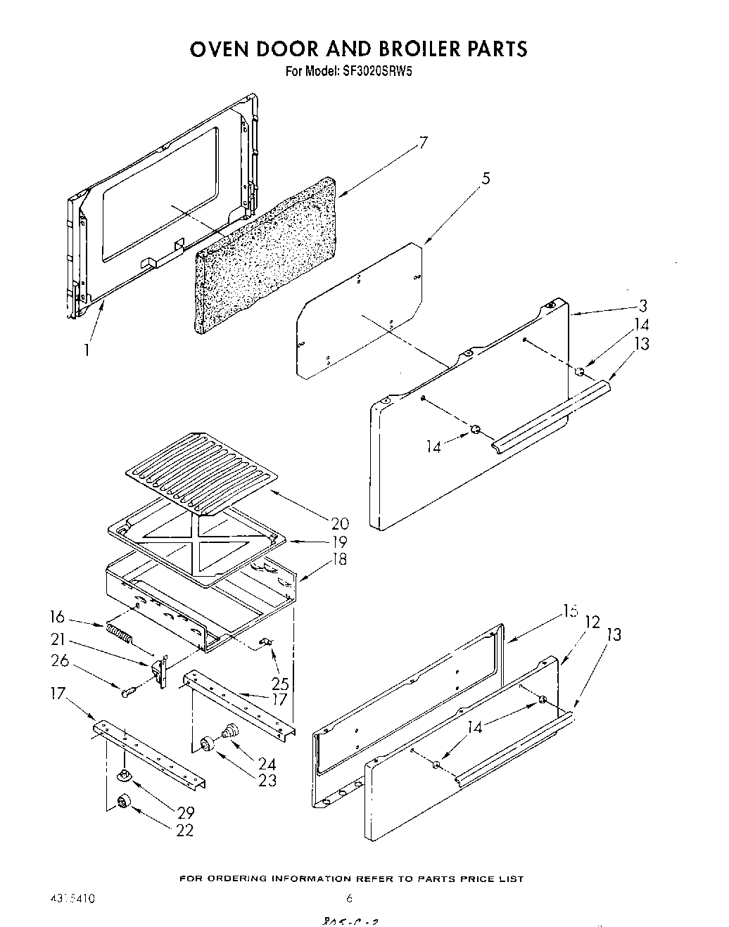 05 - OVEN DOOR AND BROILER
