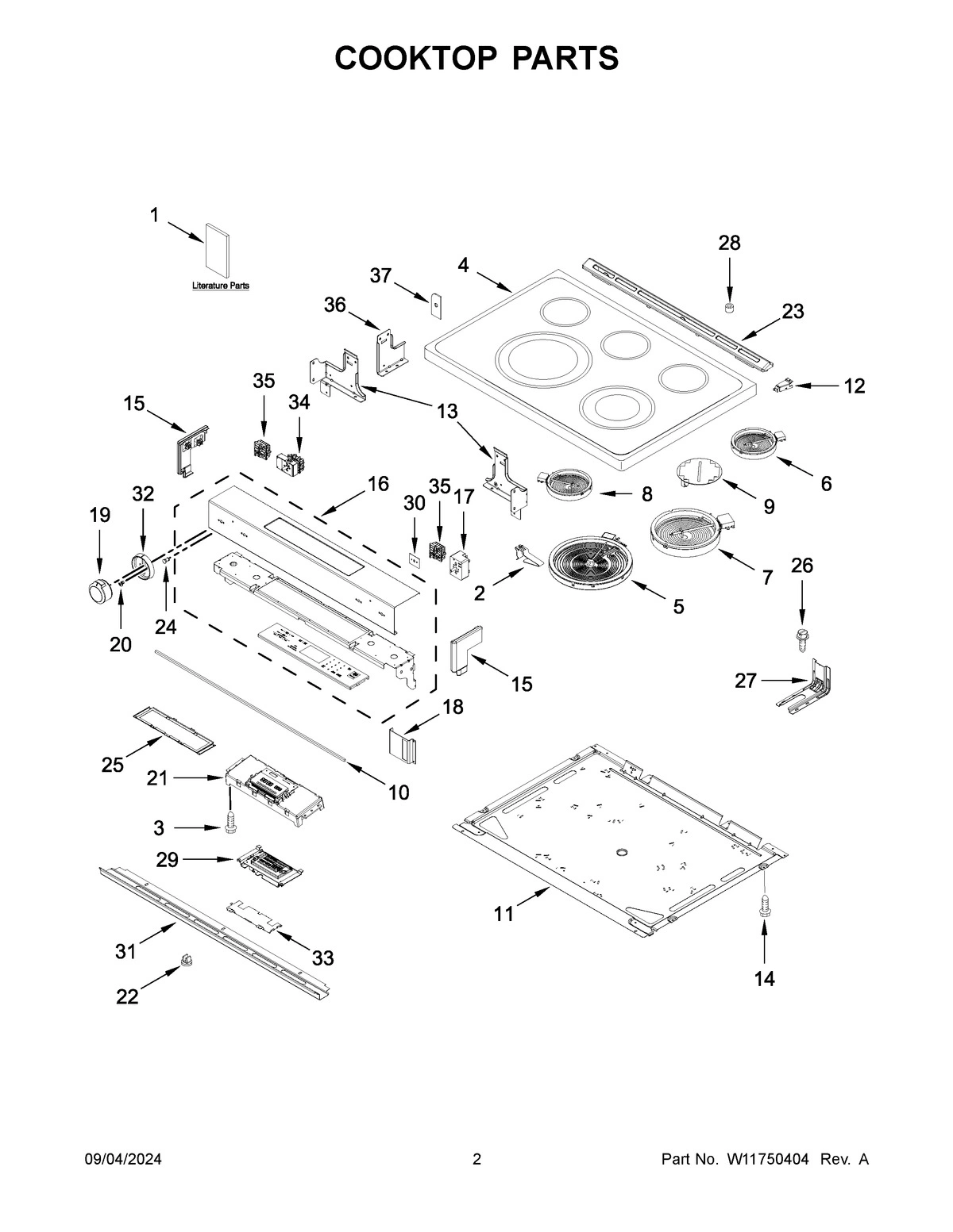 02 - COOKTOP PARTS