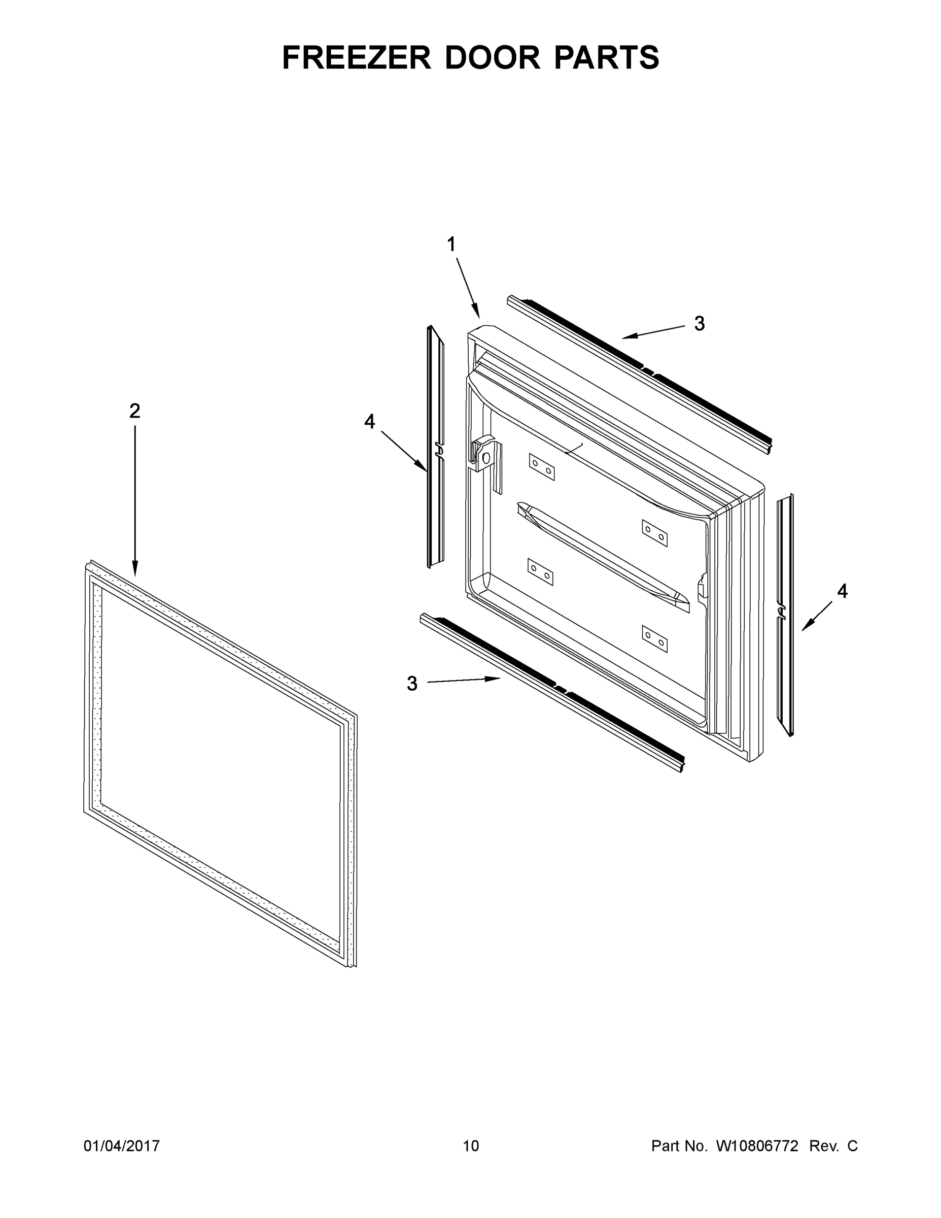 06 - FREEZER DOOR PARTS