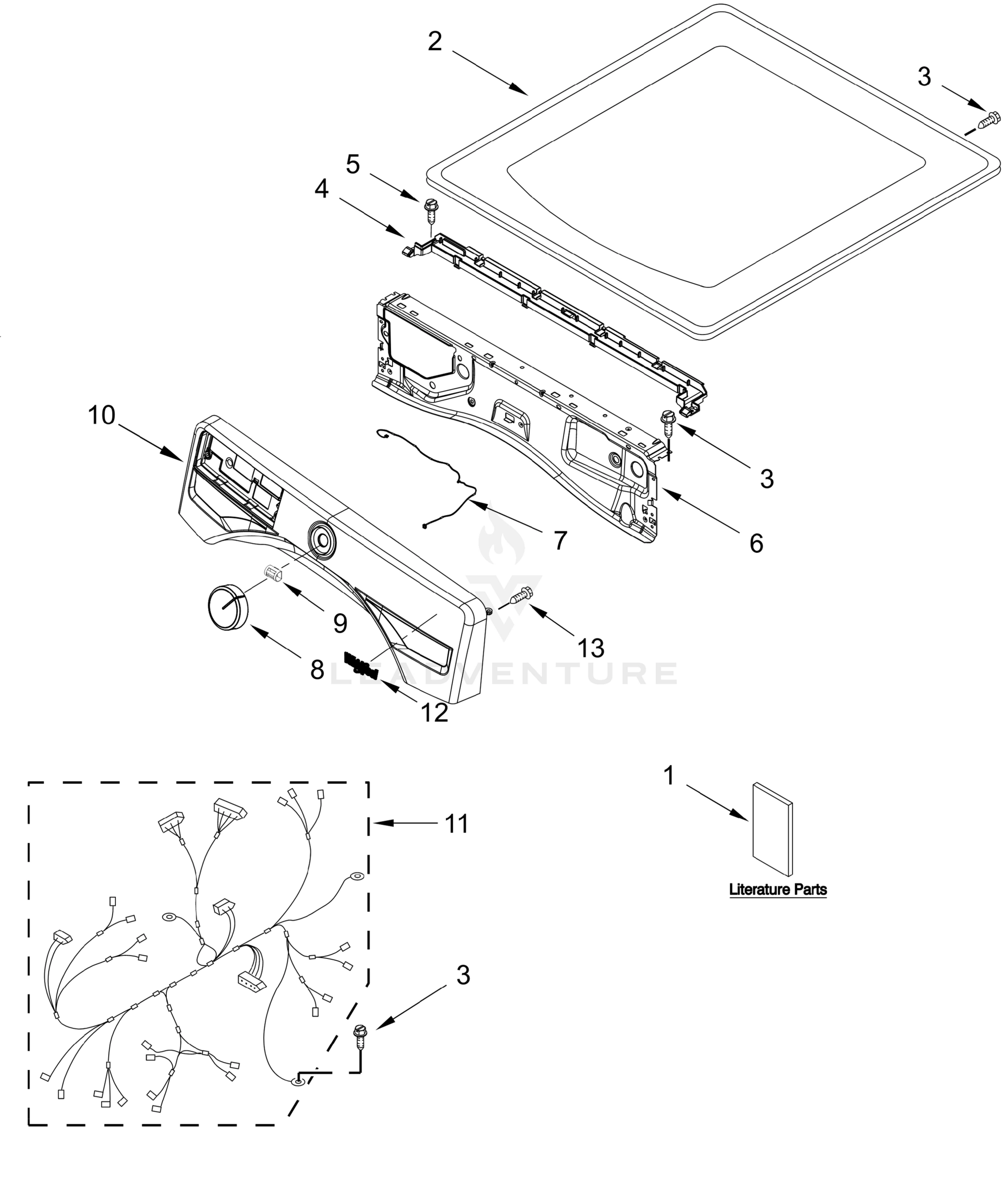 TOP AND CONSOLE PARTS