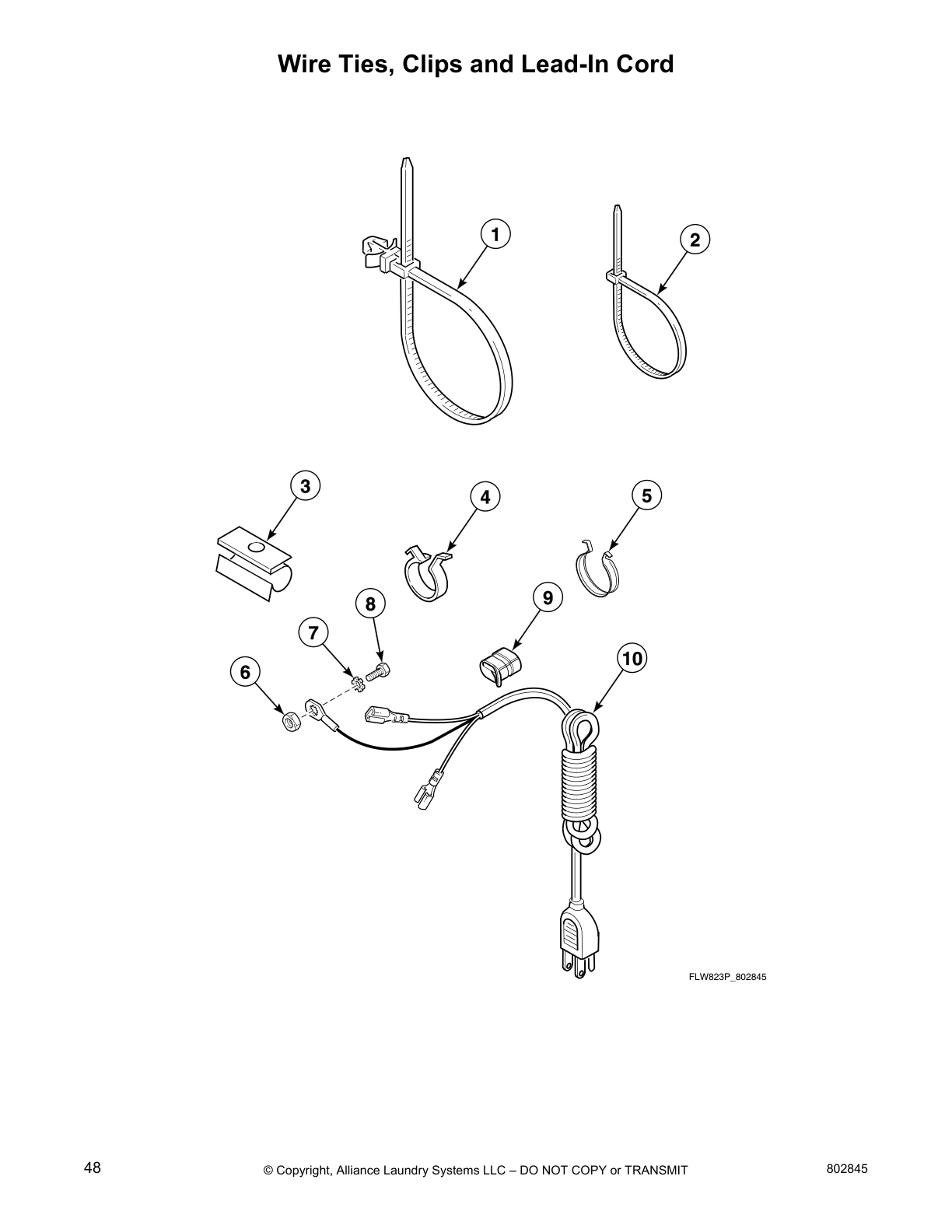 Wire Ties, Clips and Lead-In Cord