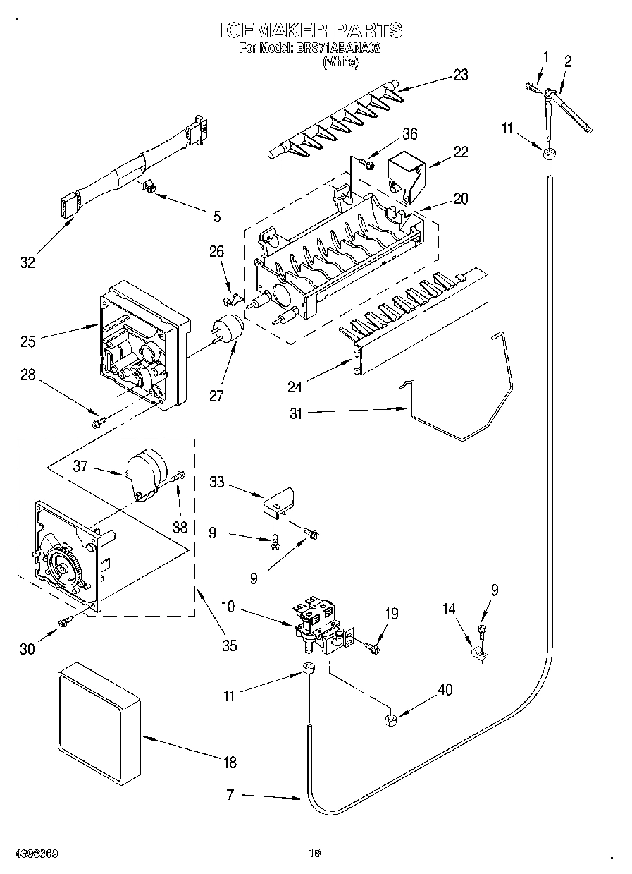 12 - ICE MAKER, OPTIONAL