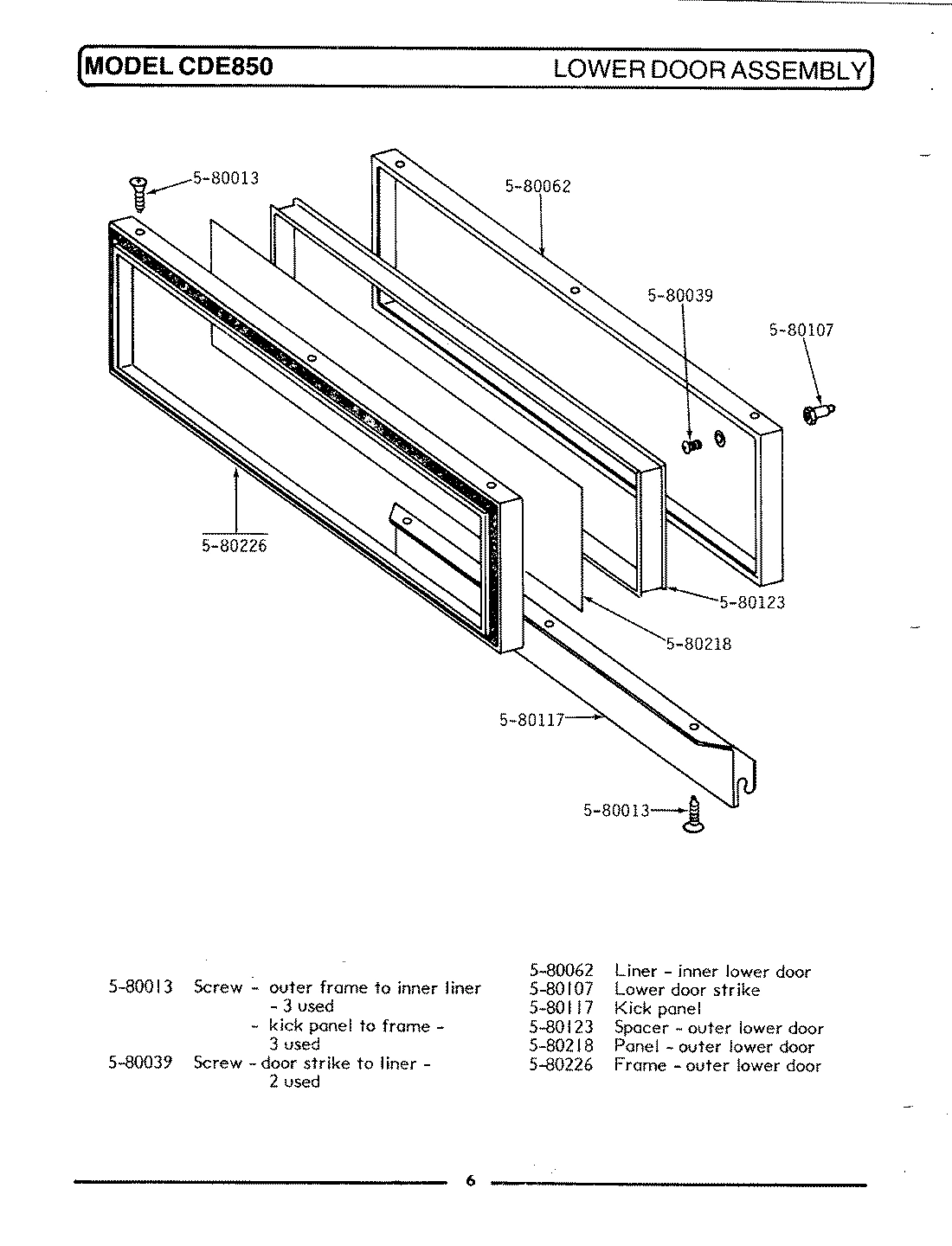 11 - DOOR ASSEMBLY-LOWER