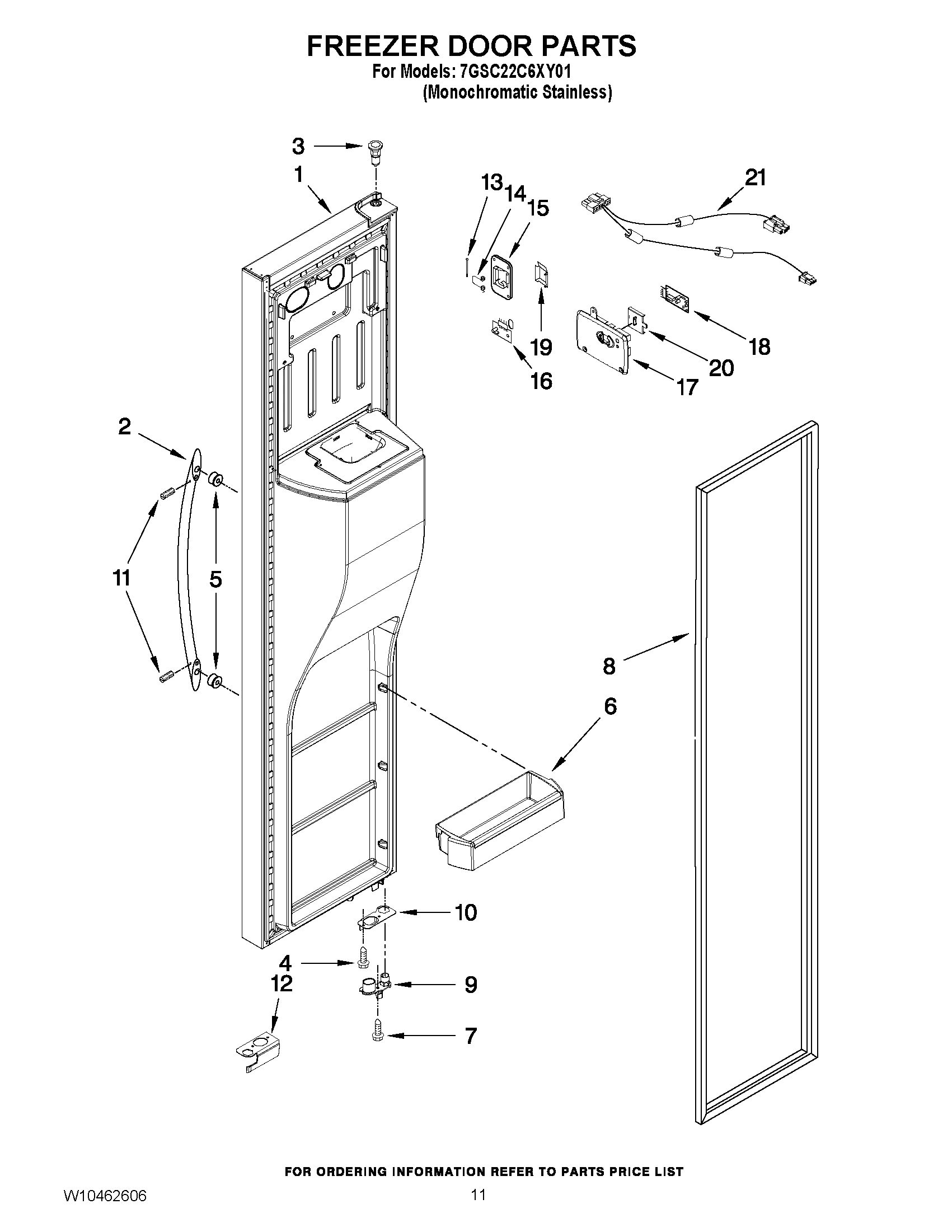 07 - FREEZER DOOR PARTS