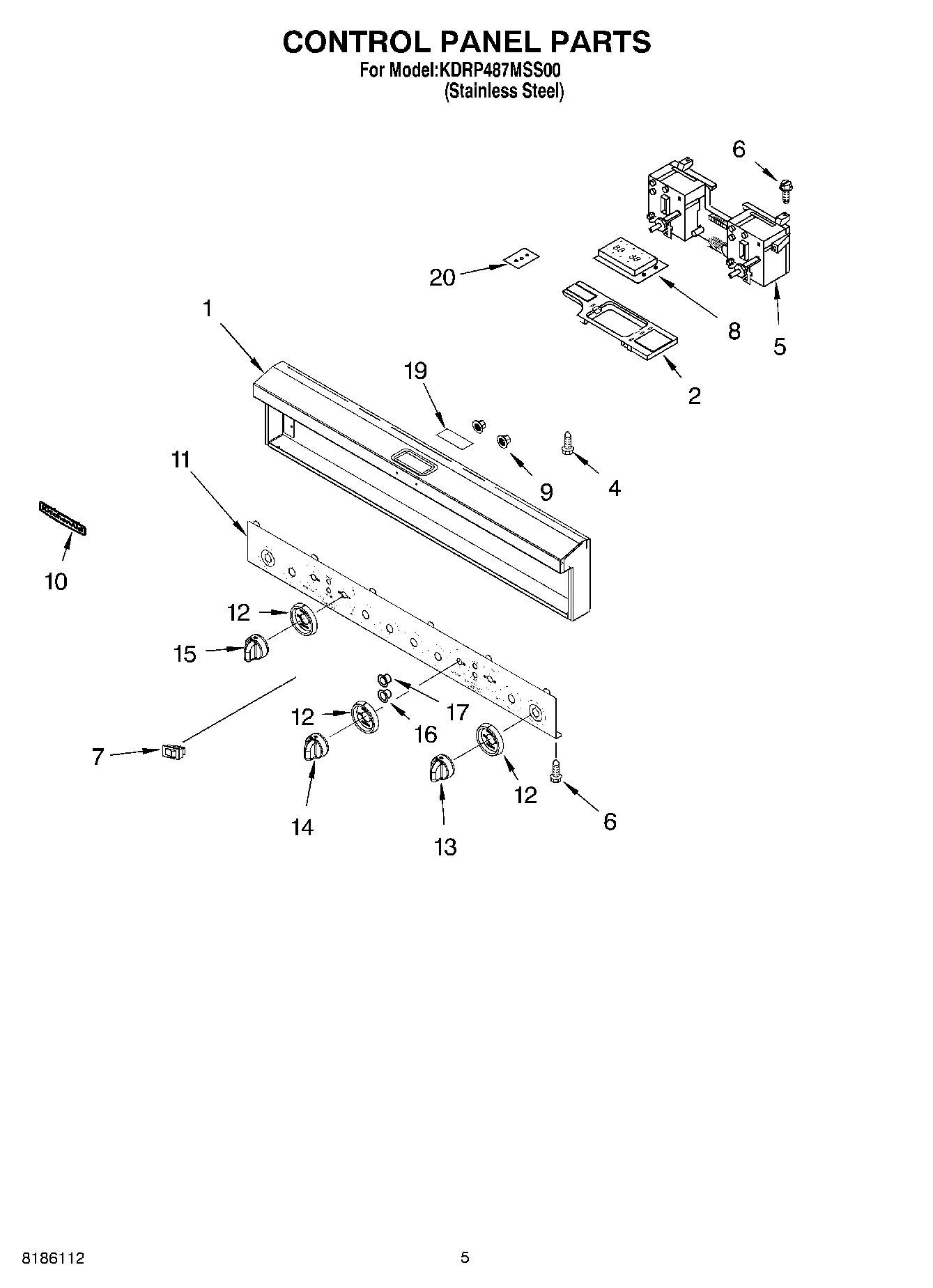 04 - CONTROL PANEL PARTS