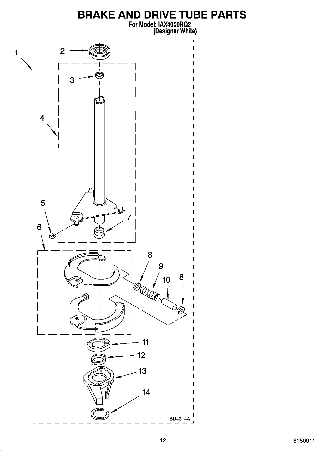 08 - BRAKE AND DRIVE TUBE PARTS