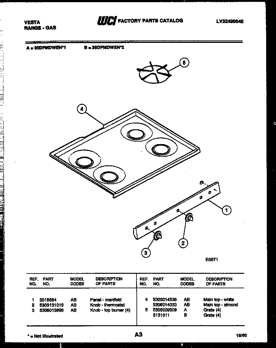 03 - COOKTOP PARTS