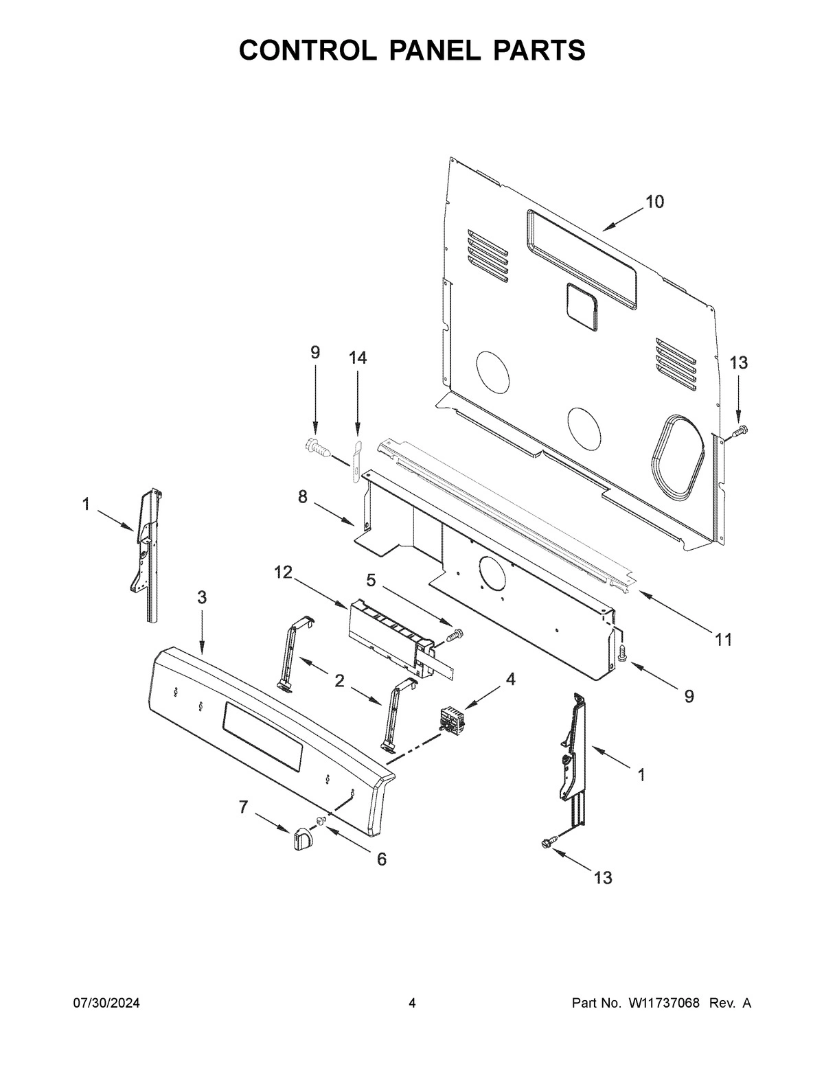 03 - CONTROL PANEL PARTS