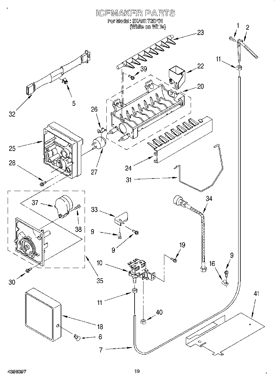 11 - ICEMAKER, OPTIONAL
