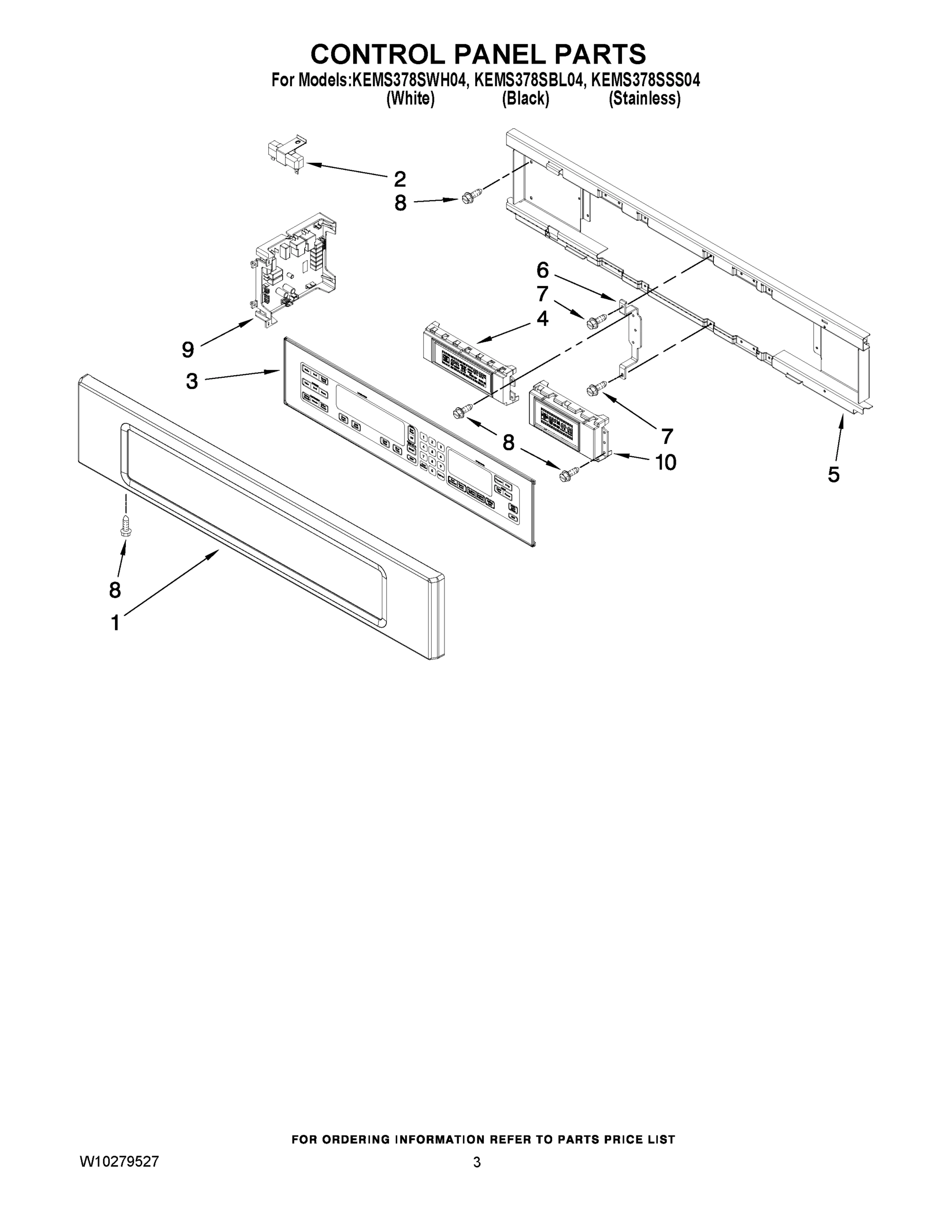 02 - CONTROL PANEL PARTS