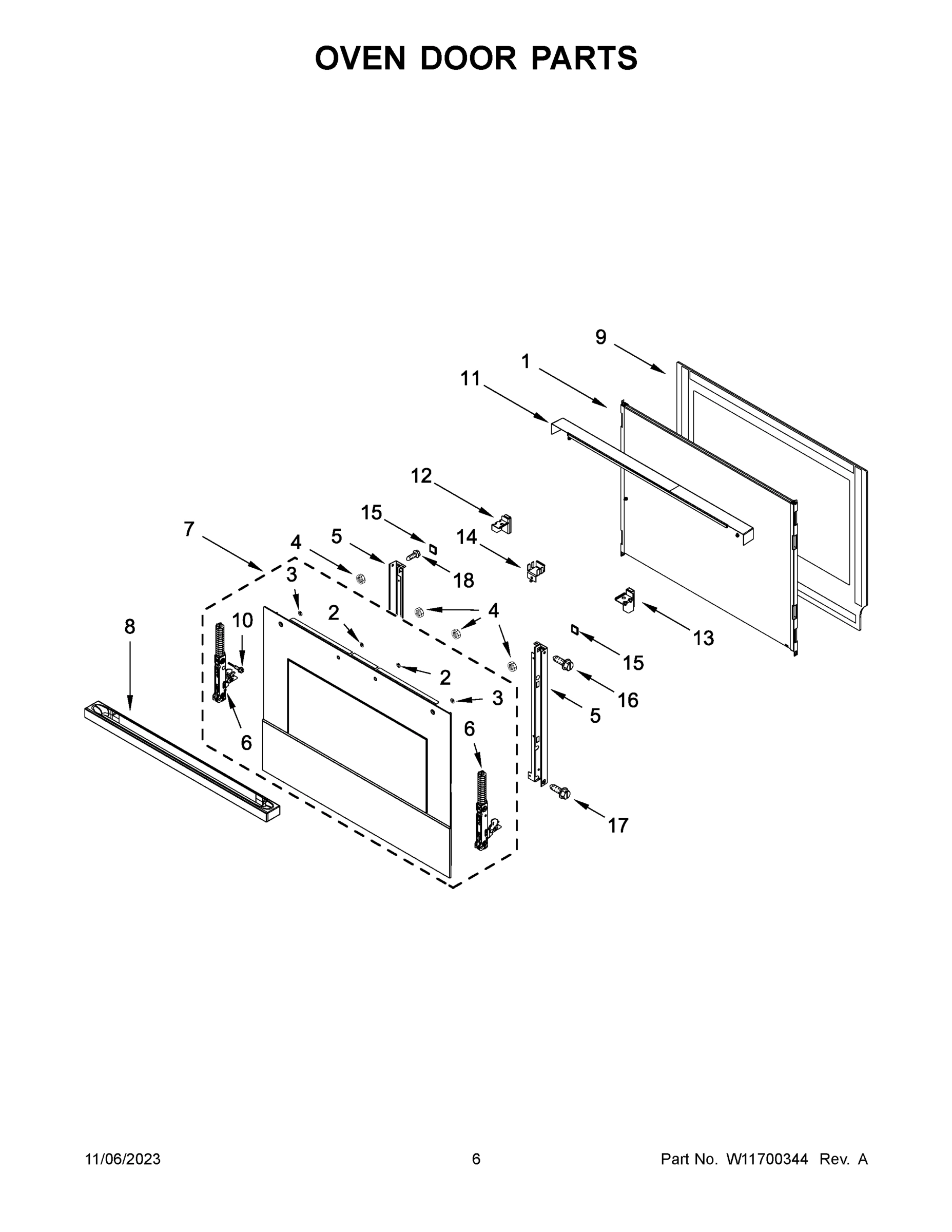 04 - OVEN DOOR PARTS